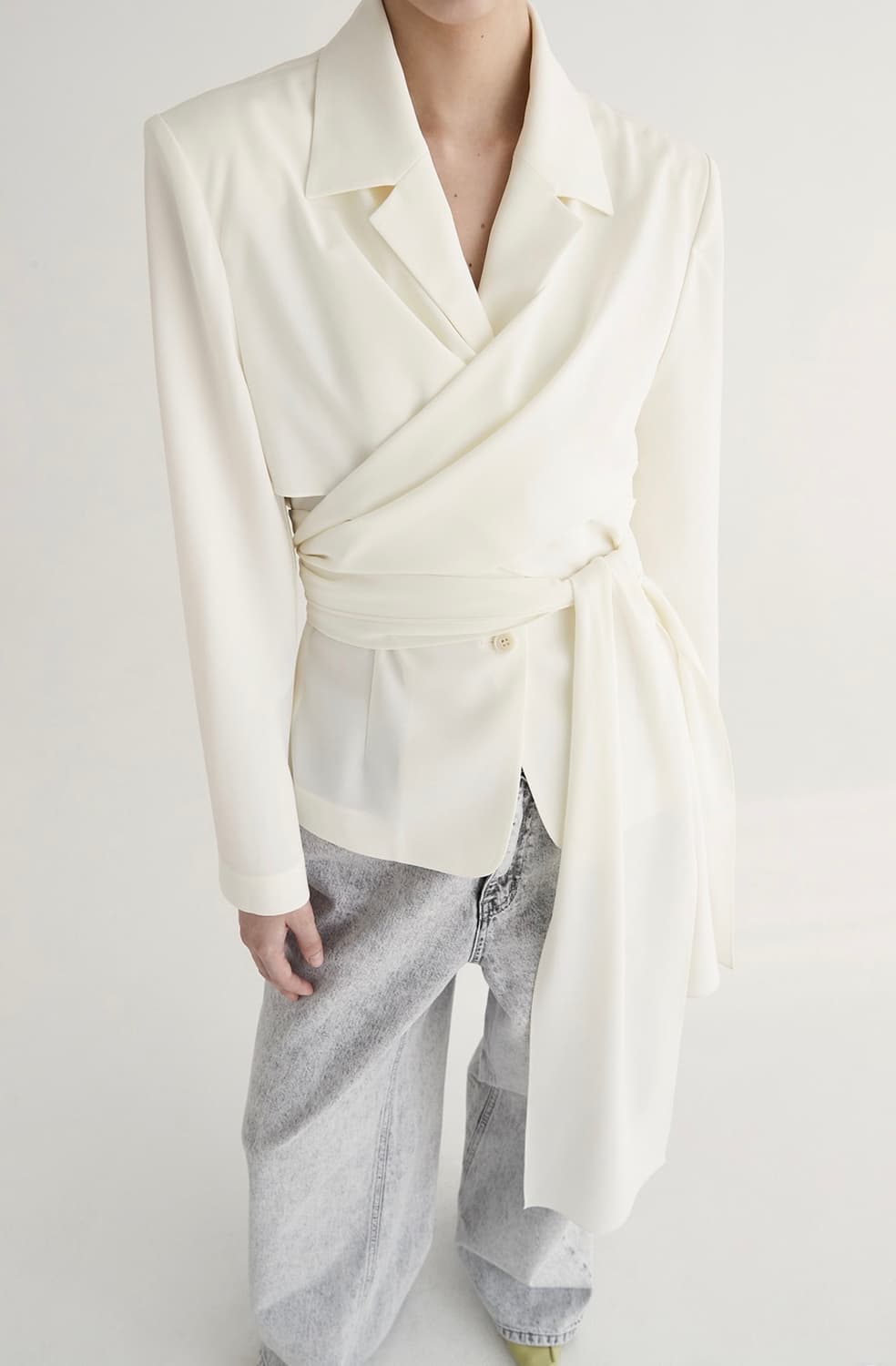 새상품)DRAGONBLUES 드래곤블루스 커버 랩 자켓 셔츠 M 상품이미지7