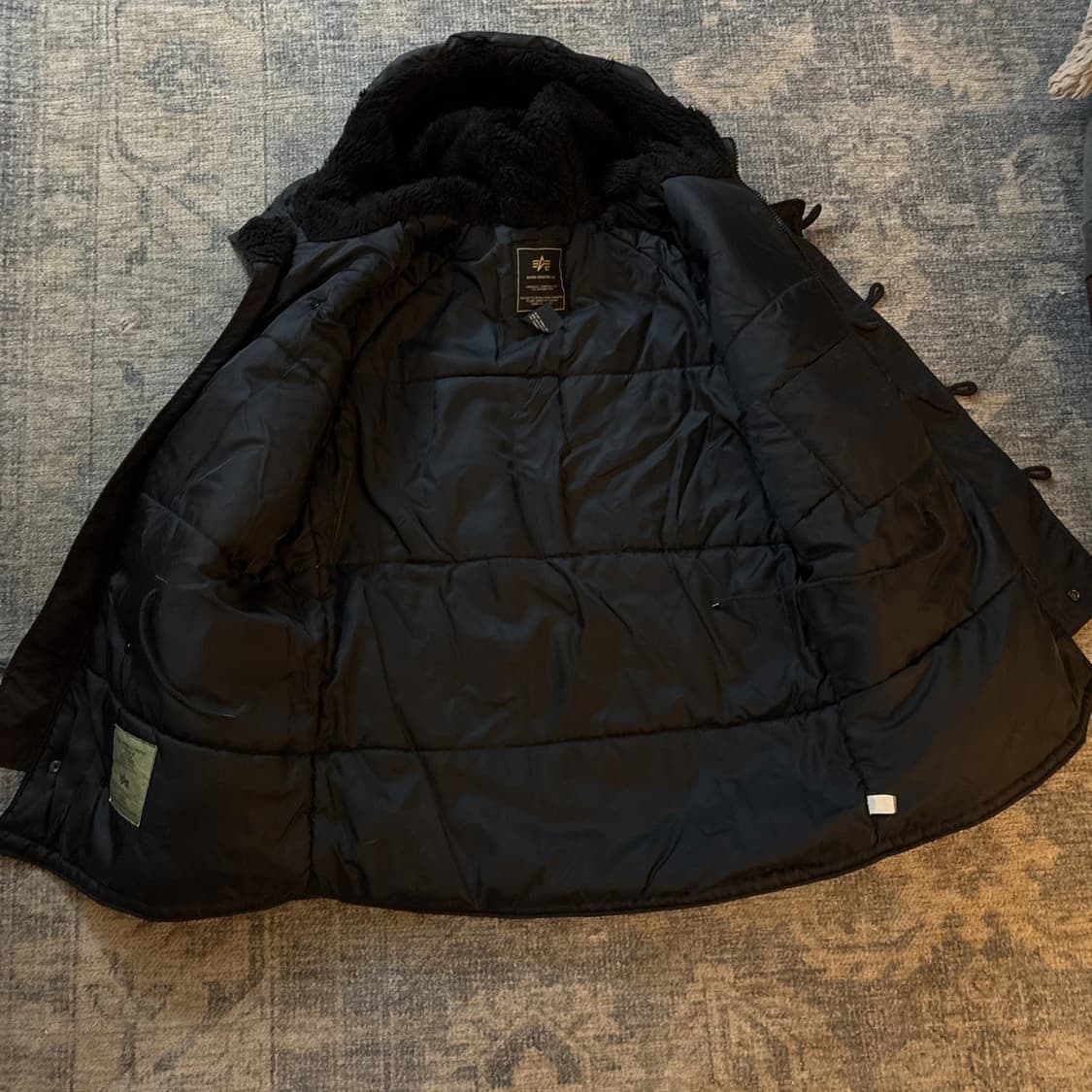 00s 알파 인더스트리 N-3B 파카 블랙 상품이미지3