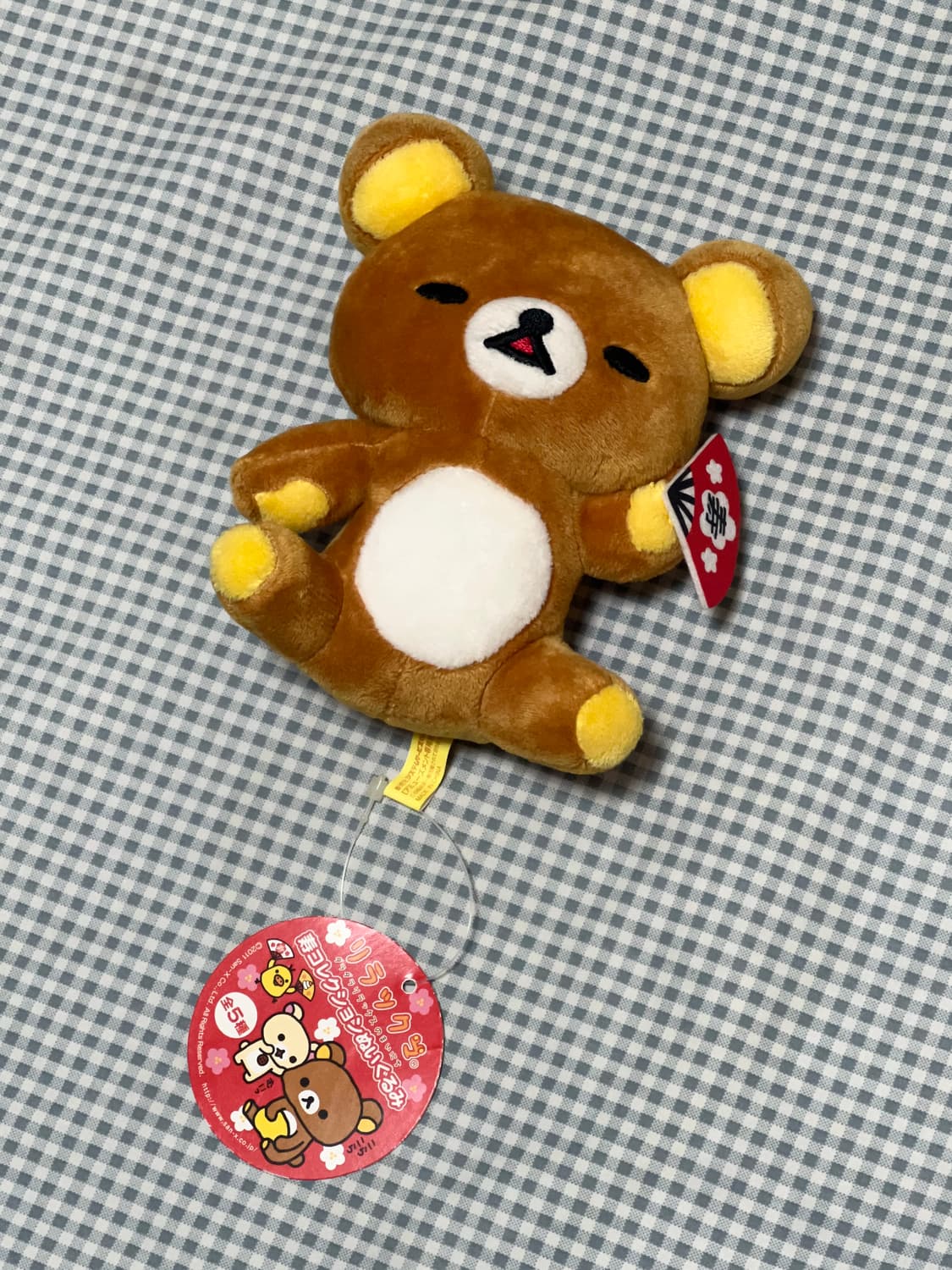 산엑스 정품 2011 고전 리락쿠마 부채 인형 상품이미지2