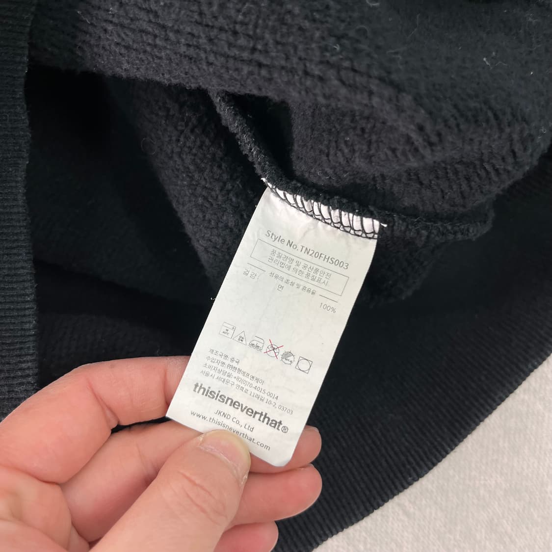 100 디스이즈네버댓 빅로고 후드티 상품이미지5