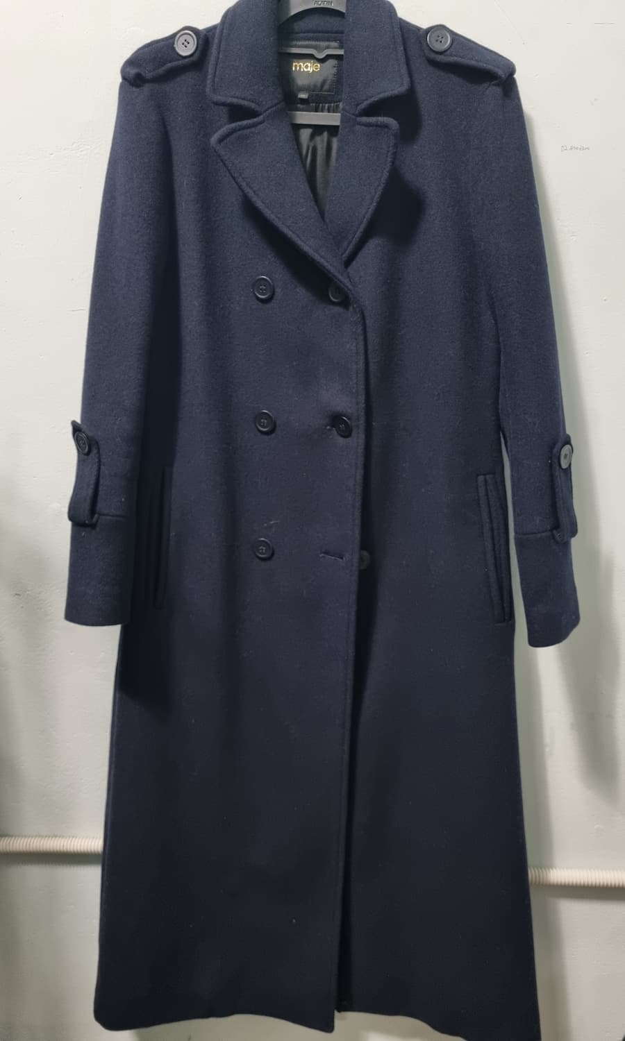 마쥬 네이비 롱코트 사이즈36 상품이미지1