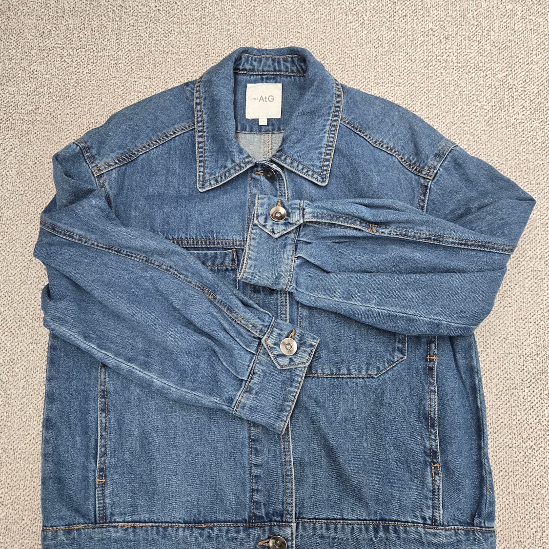 0181 엣지 AtG 청 데님 자켓 블루 아우터66 상품이미지4