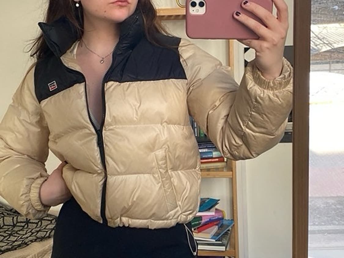 리바이스 배색 패딩 노스페이스 눕시 푸퍼 칼하트 상품이미지1