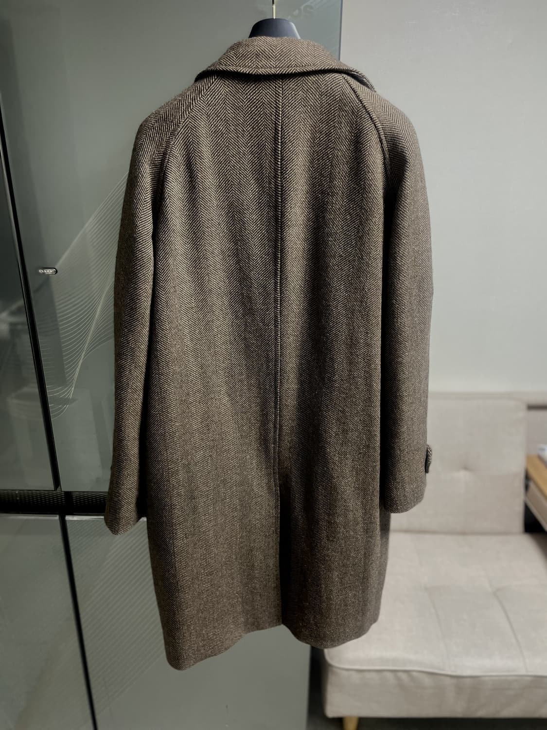 브룩스브라더스 헤링본 발마칸 코트 M 상품이미지4