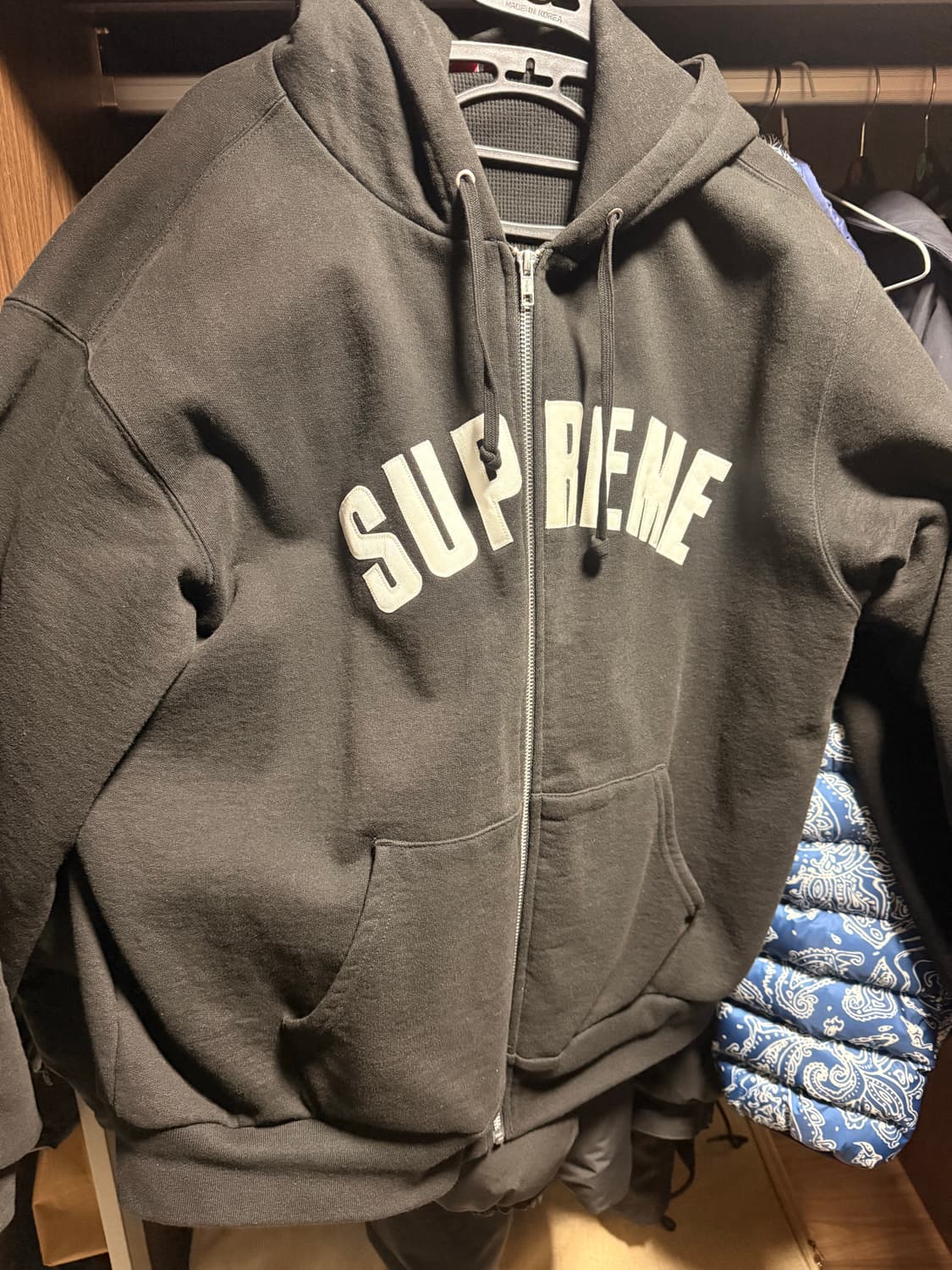 슈프림 아크써멀 후드집업 L 상품이미지3