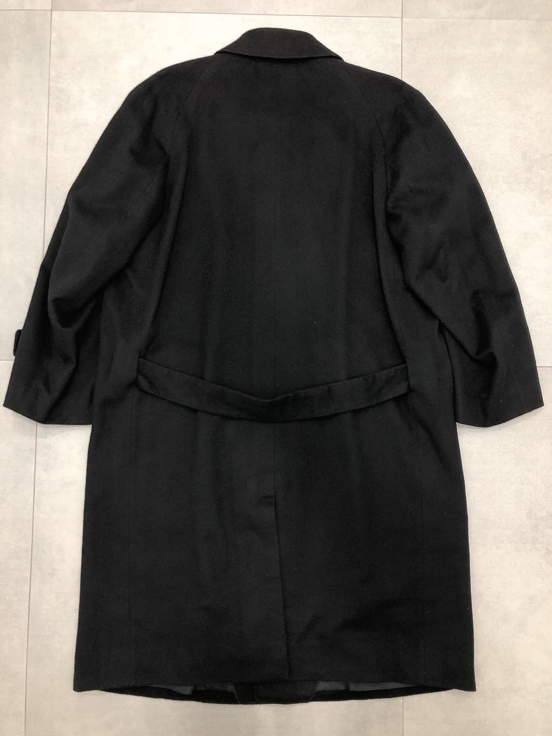 크롬비 crombie 캐시미어100 비스포크 테일러 코트 블랙 상품이미지5