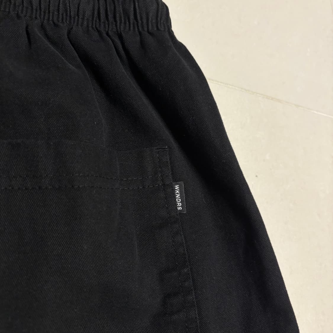 정품 위캔더스 로즈팬츠 장미 자수 블랙 밴딩 바지 상품이미지8