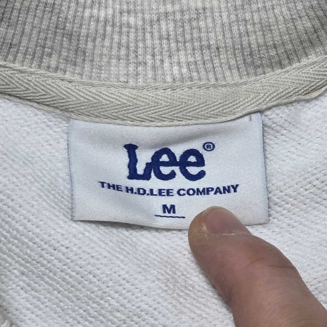 LEE 리 남녀공용 오버핏 스웻 셔츠 워크 반팔 티셔츠 상품이미지4