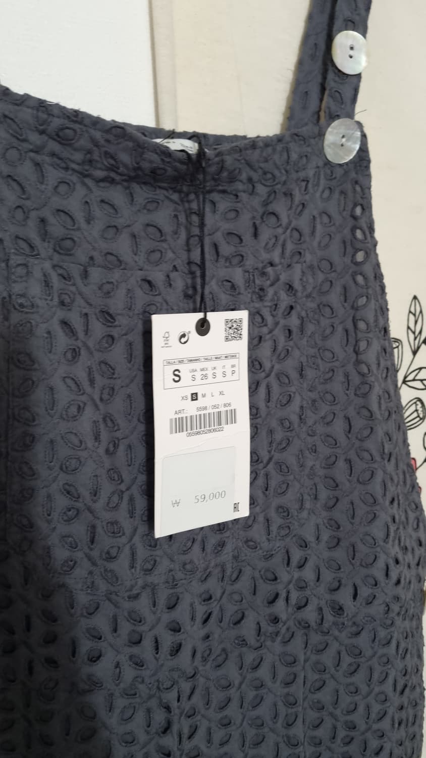 ZARA 아일렛 점프수트S(새상품  상품이미지2