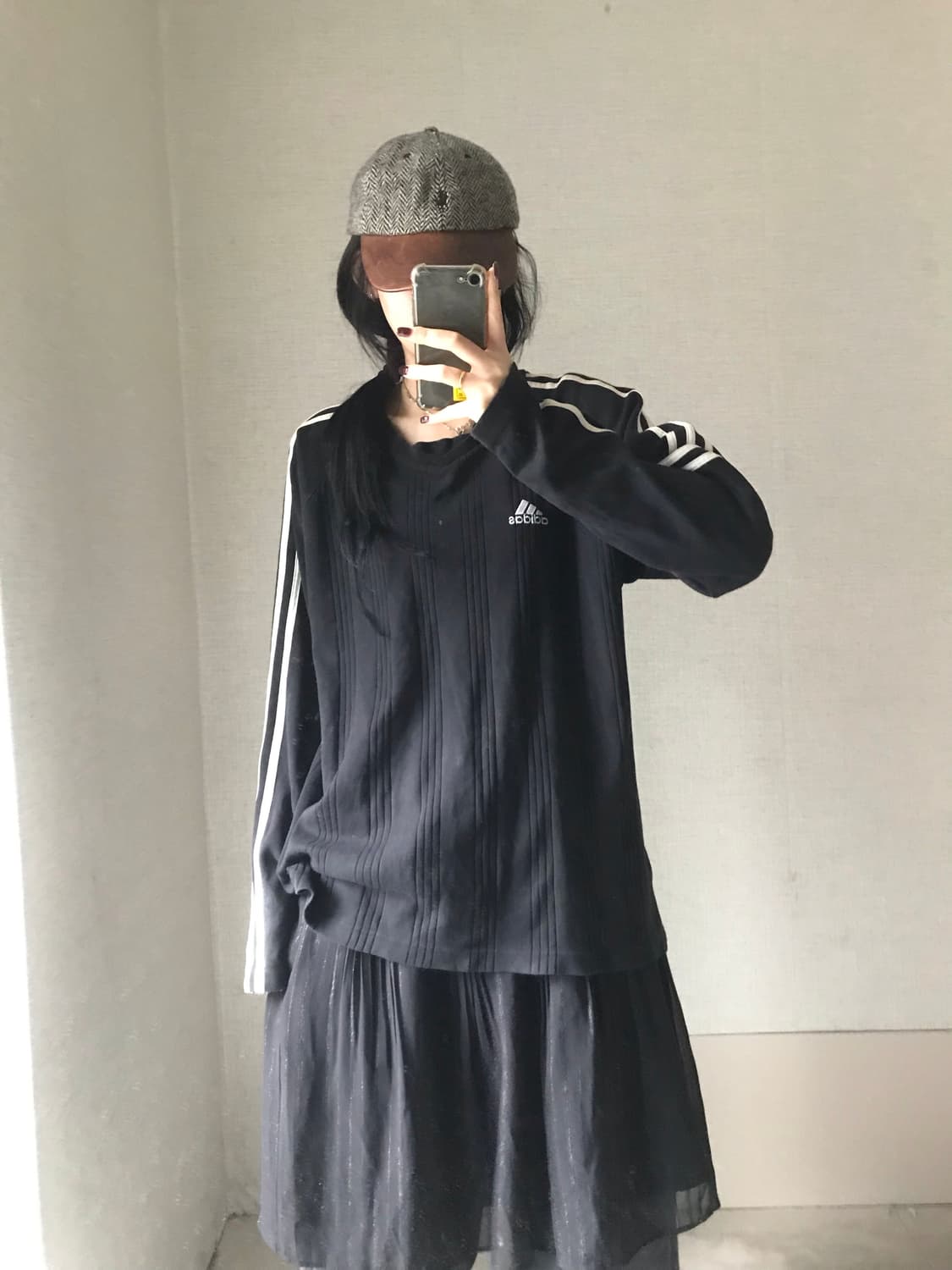 아디다스 검흰 올드스쿨 롱슬리브 상품이미지2