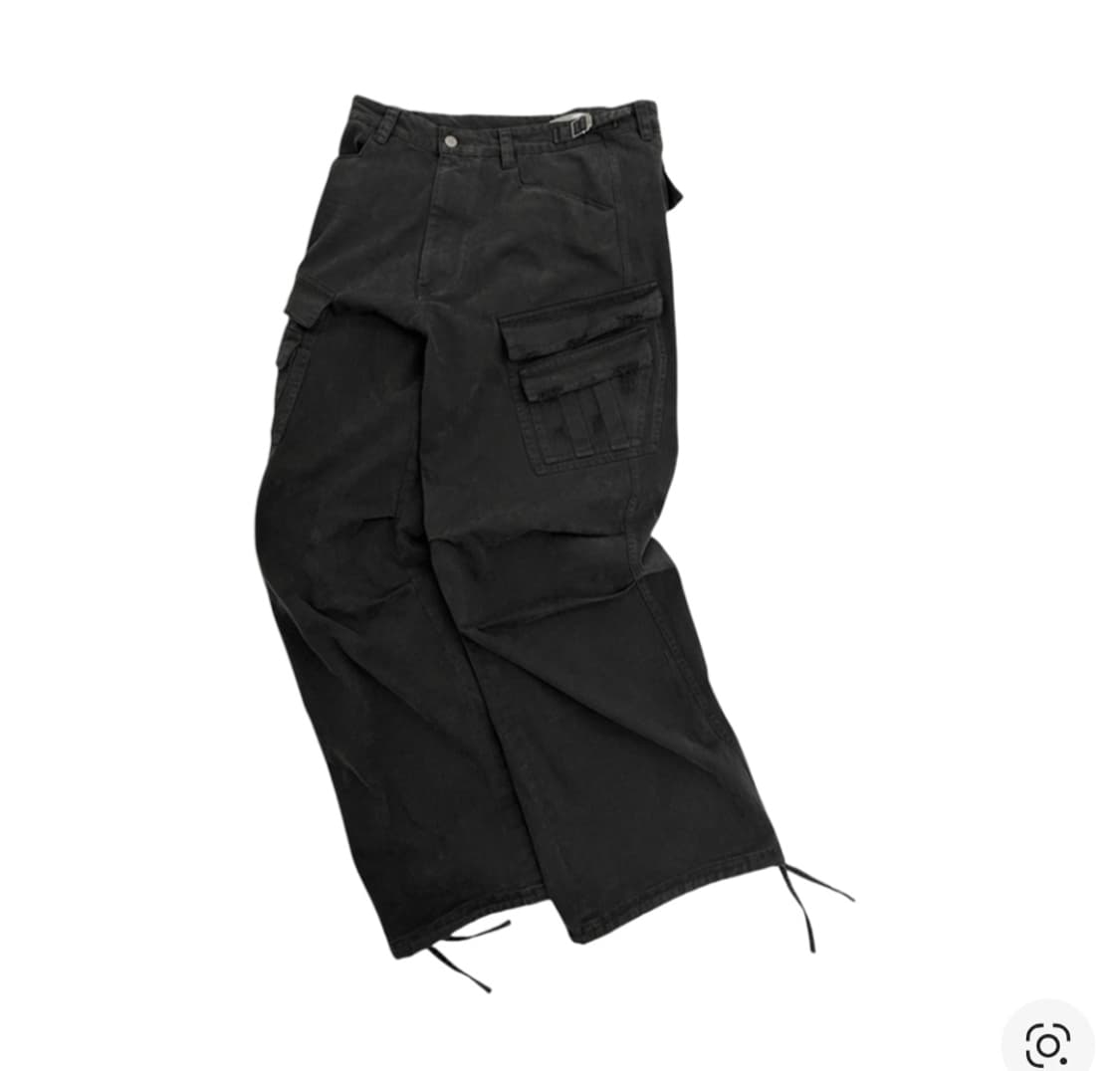 논노드(급처)더블포켓 카고팬츠 빈티지블랙3사이즈 판매합니다! 상품이미지1