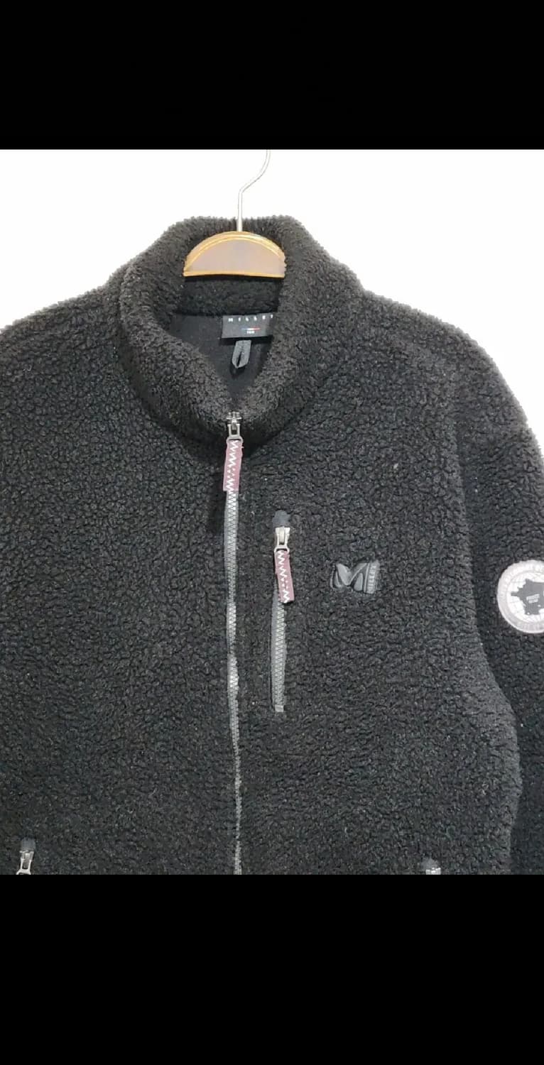 (100) 밀레 후리스 점퍼 블랙 뽀글이 플리스 자켓  상품이미지2