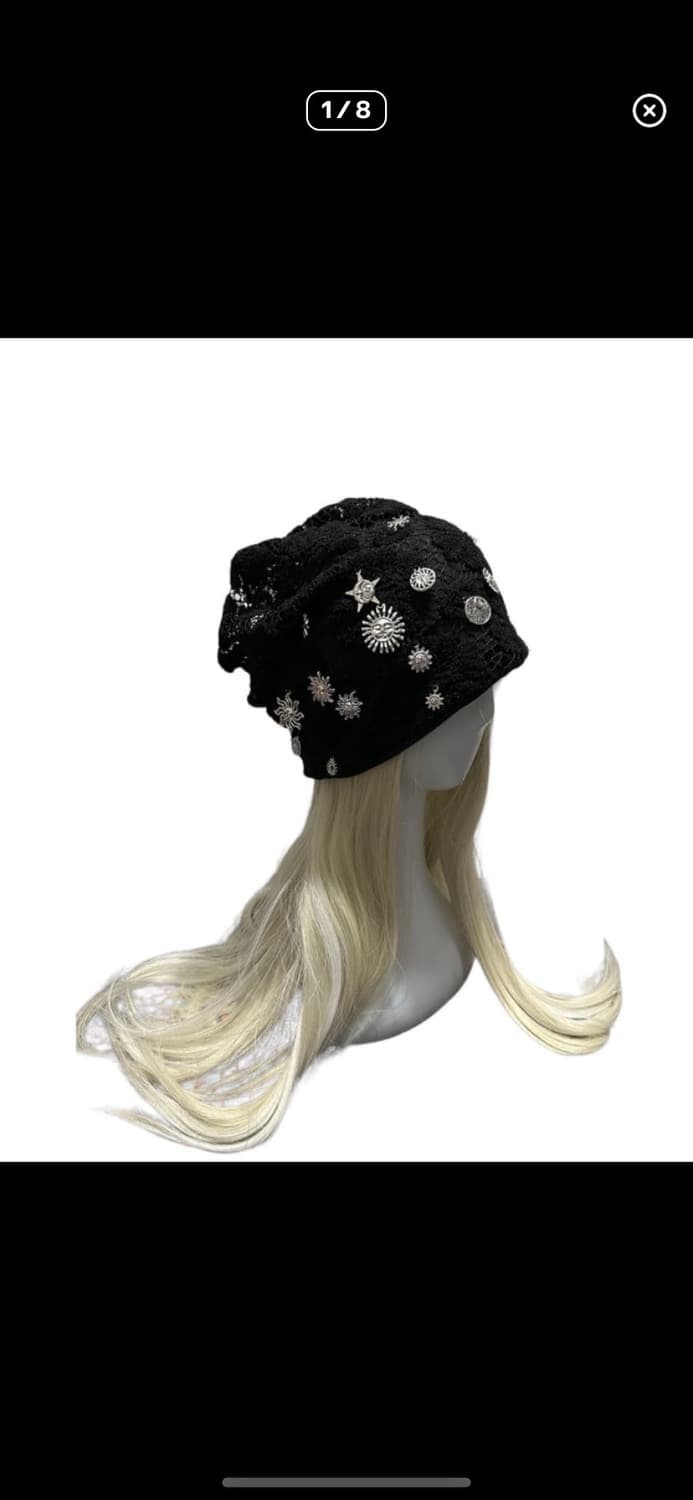 팬던트 레이스 롱비니 상품이미지1