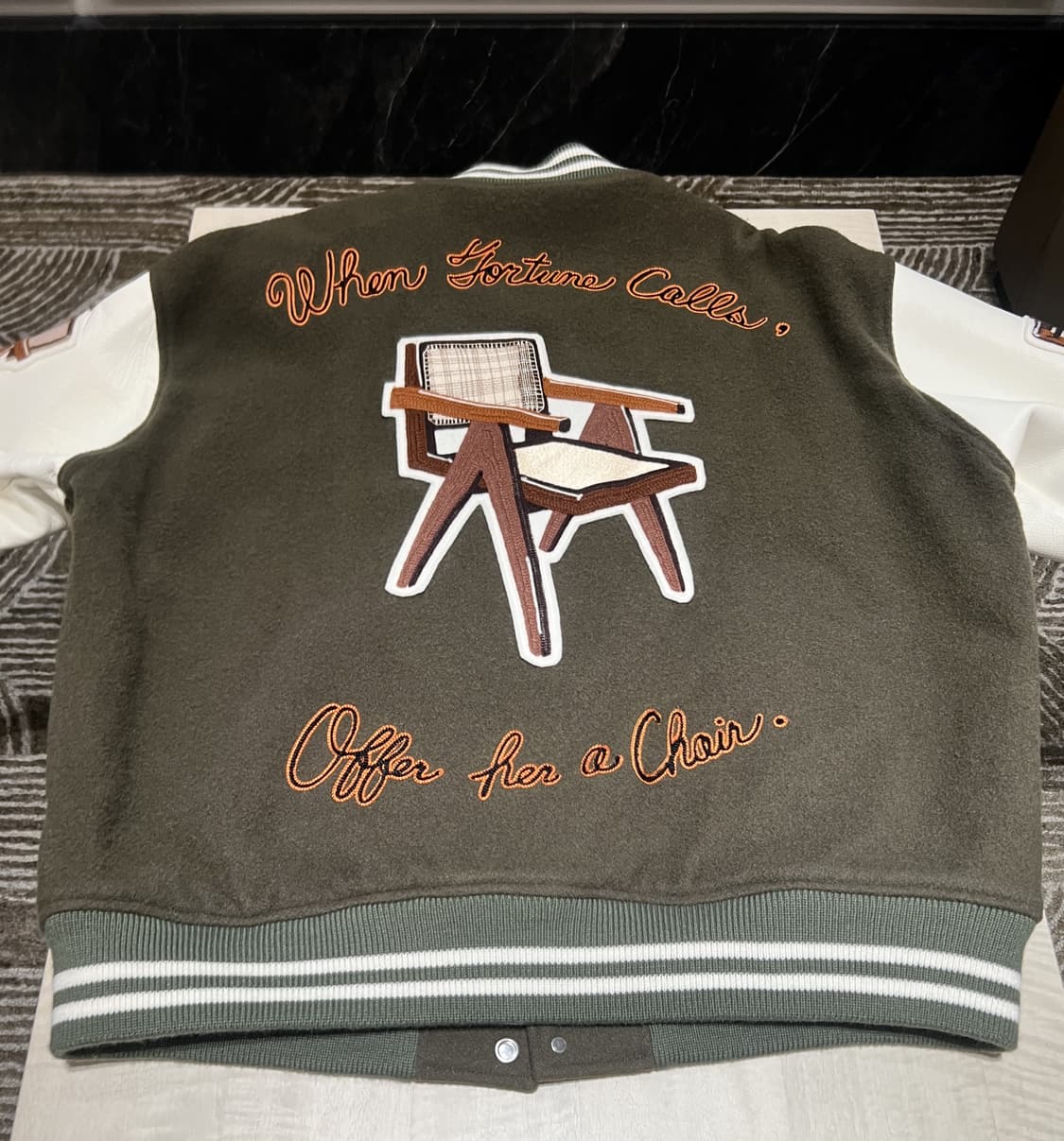 레디메이드 체어 바시티 자켓 사이즈 3 상품이미지5