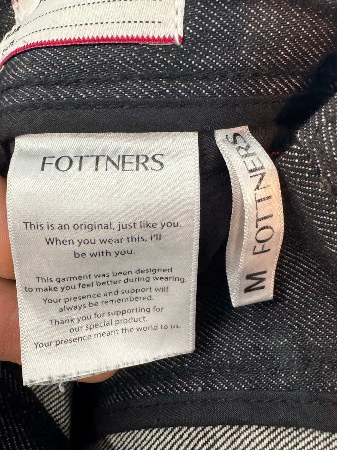 FOTTNERS 투턱 와이드 데님 M 상품이미지7