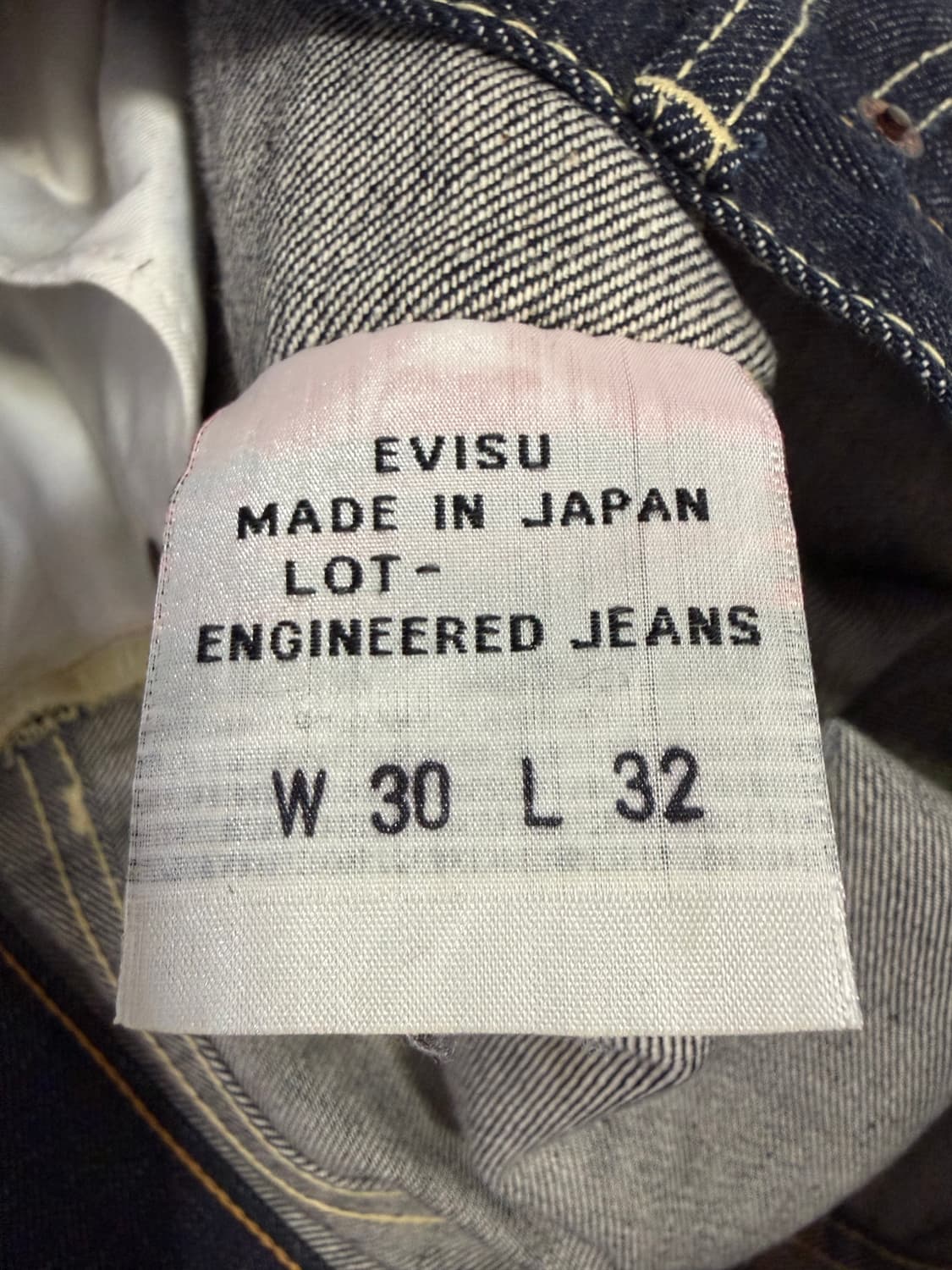 Evisu 에비수 데님 일본판 셀비지 데님 청바지 32 상품이미지7