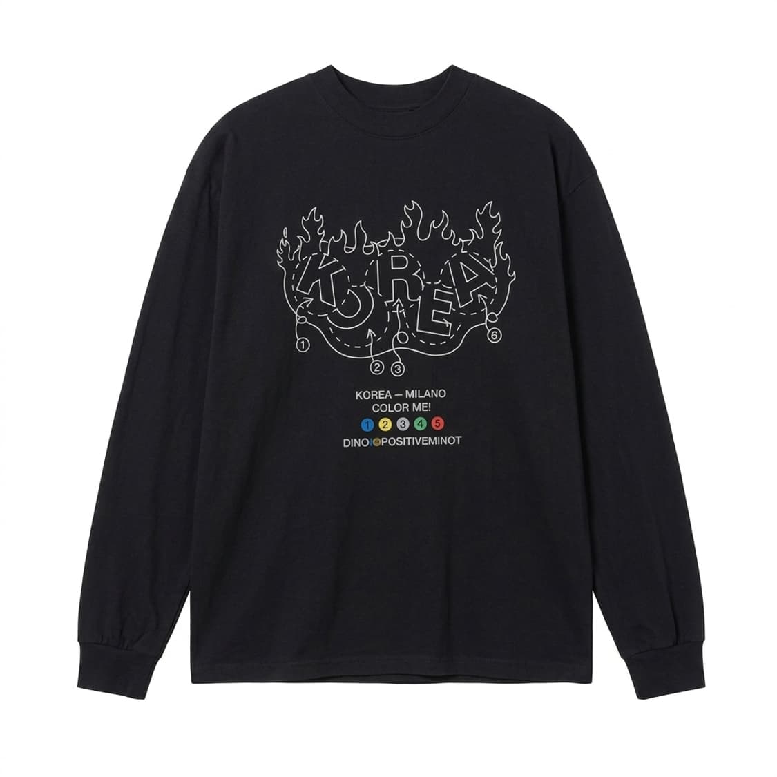 디미토 블랙 긴팔 티셔츠 L 상품이미지1