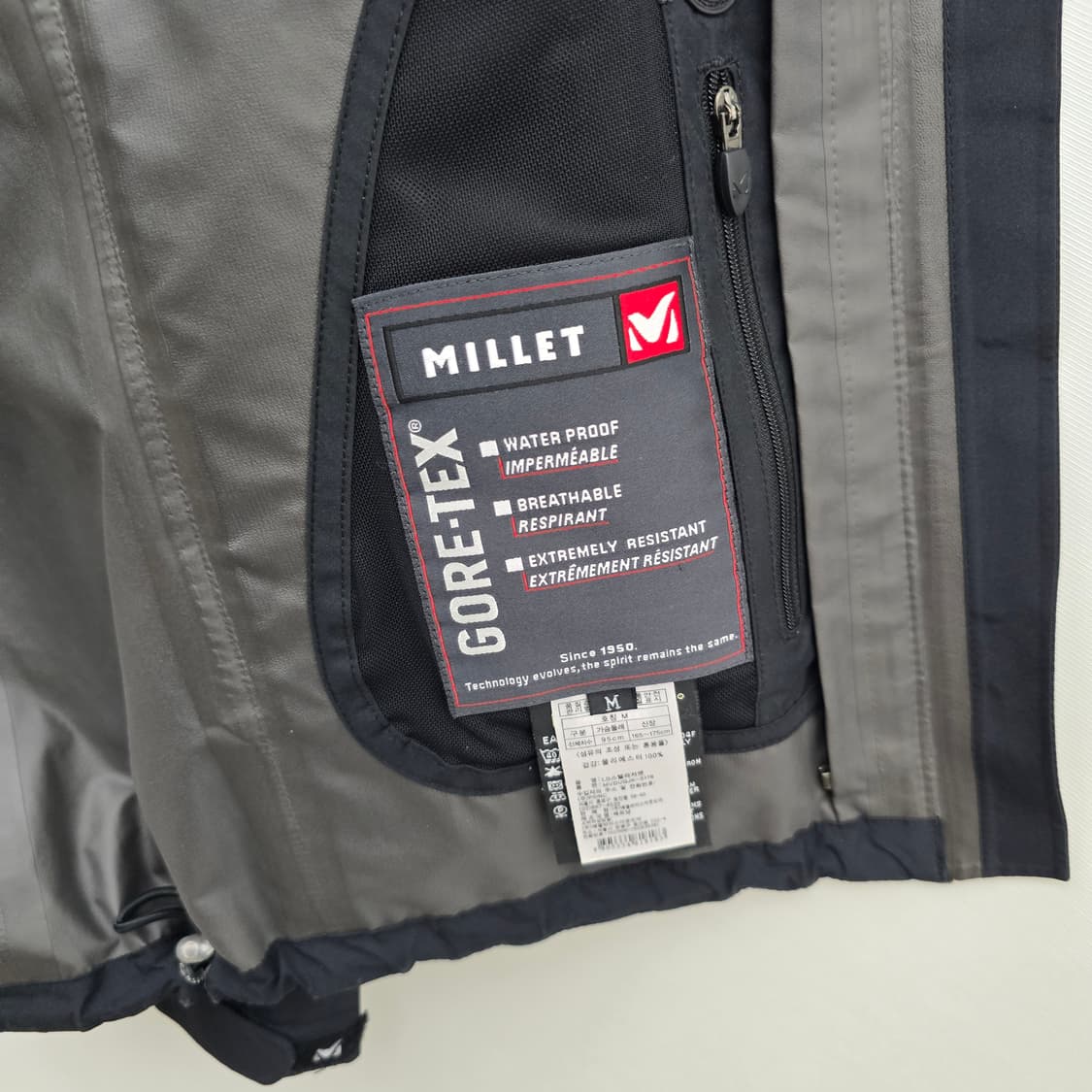 밀레 고어텍스 블랙 바람막이 자켓 상품이미지9