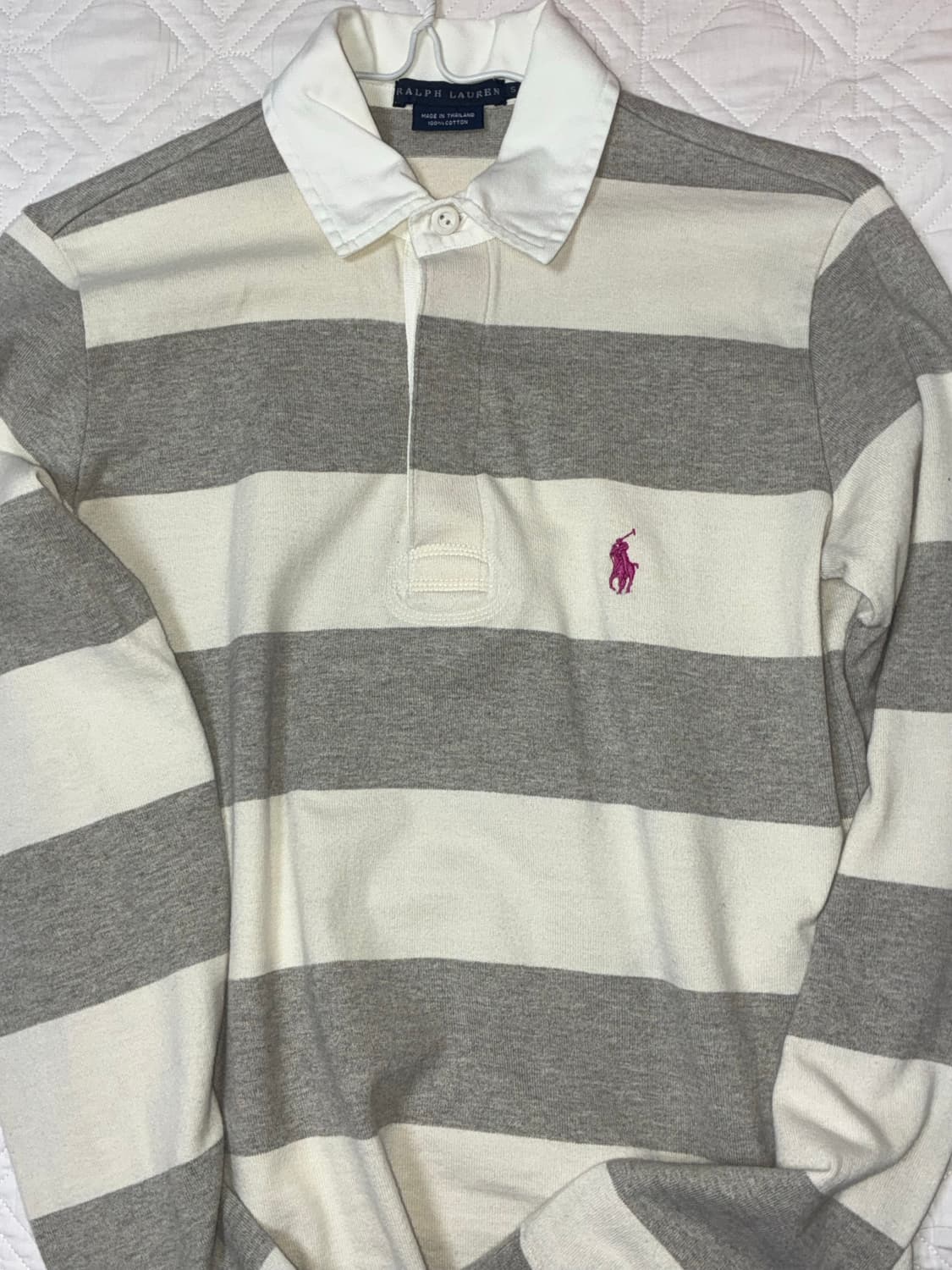폴로 랄프로렌 카라 티셔츠 스트라이프 럭비티 엄성현 상품이미지3
