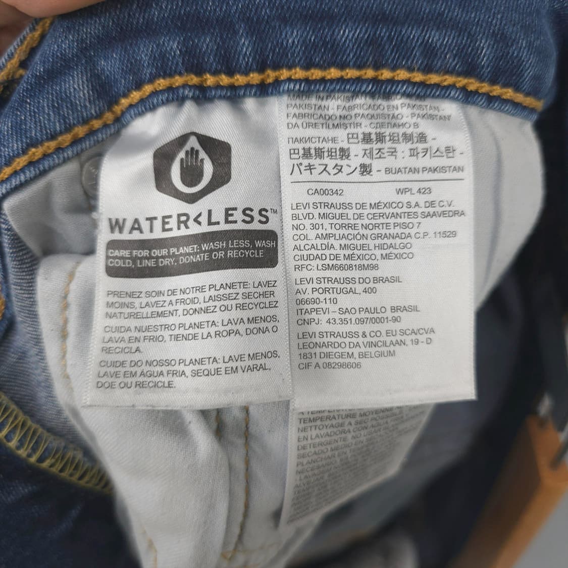 리바이스 Levi's 컷오프 7부 크롭진 W32 L32 상품이미지6