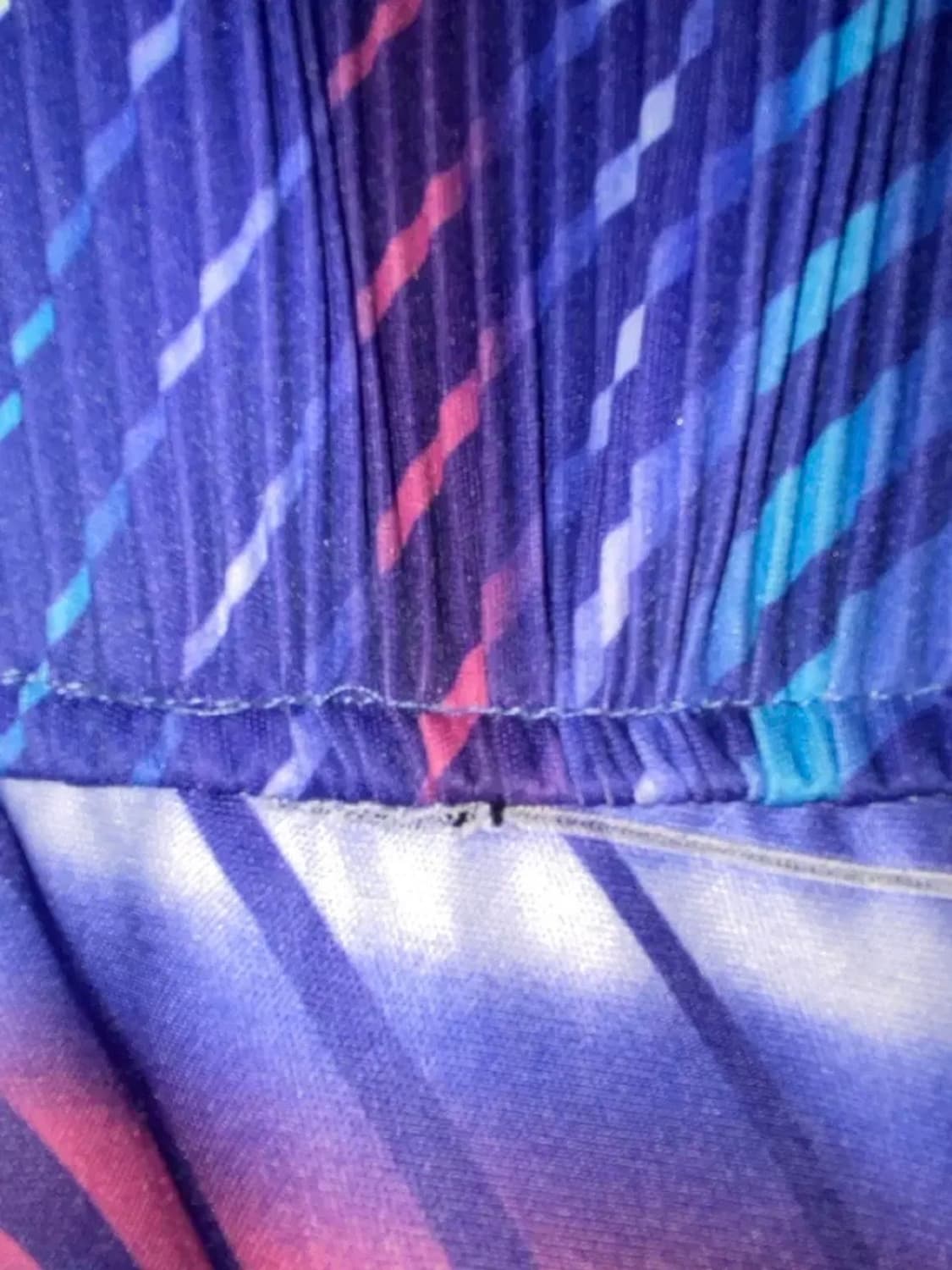 레트로 빈티지 프릴카라 리본 미디 블루 원피스 80년대 디스코 풍 상품이미지7