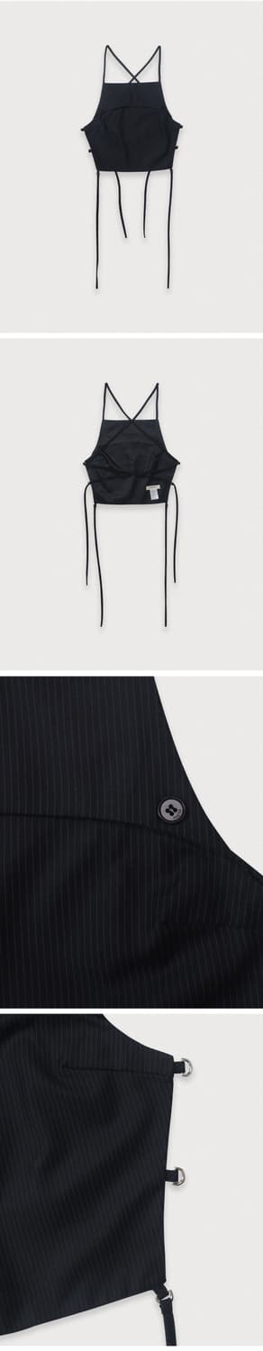 포에토 페이지 뷔스티에 홀터 탑 스트라이프 상품이미지6