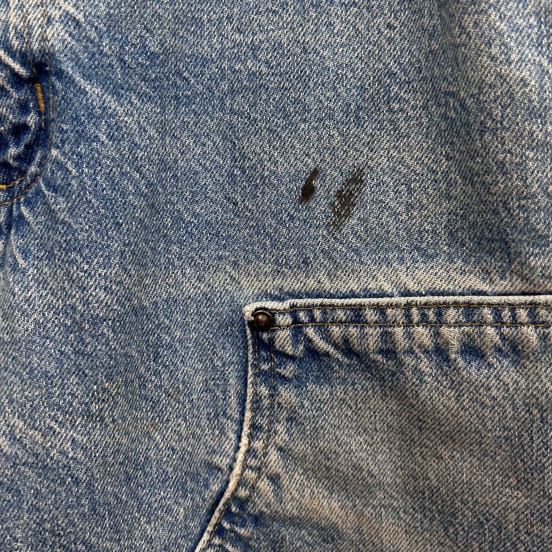 칼하트 빈티지 와이드핏 카펜더 더블니 데님팬츠 상품이미지8