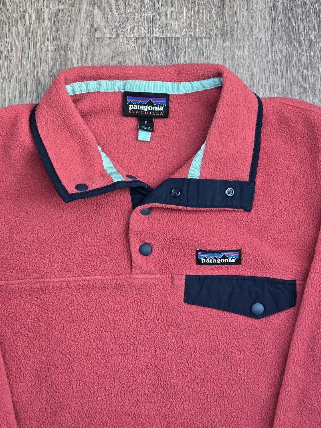 파타고니아 신칠라 스냅티 핑크 네이비 W/M(여성용) 라이트웨이트 상품이미지1
