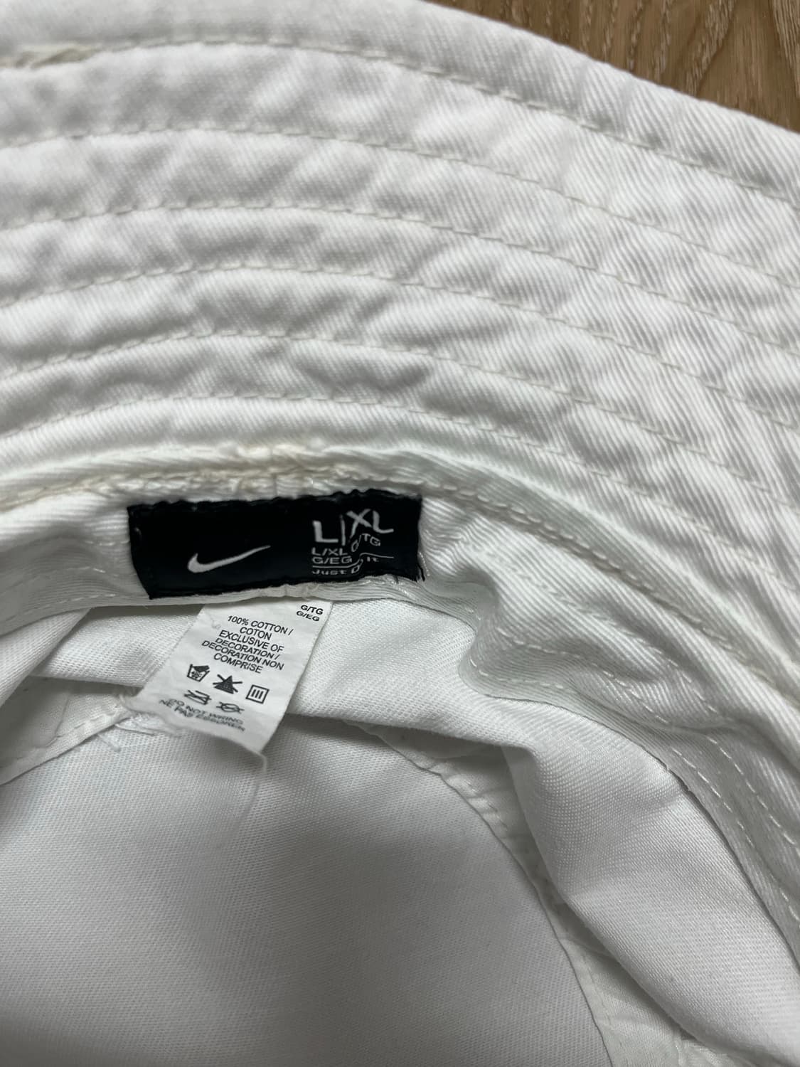 나이키 화이트 버킷햇 L/XL 상품이미지4