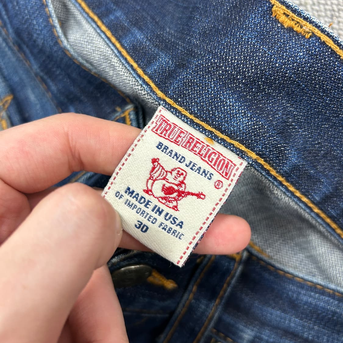 트루릴리전 빈티지 버튼플라이 데님팬츠(30) 상품이미지6