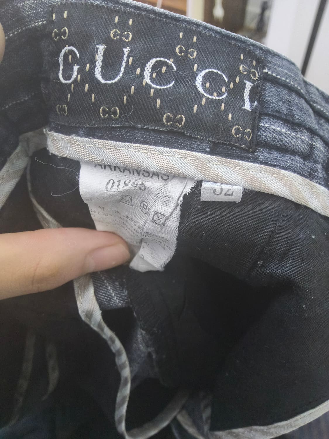 구찌 톰포드 스트라이프 팬츠 상품이미지5