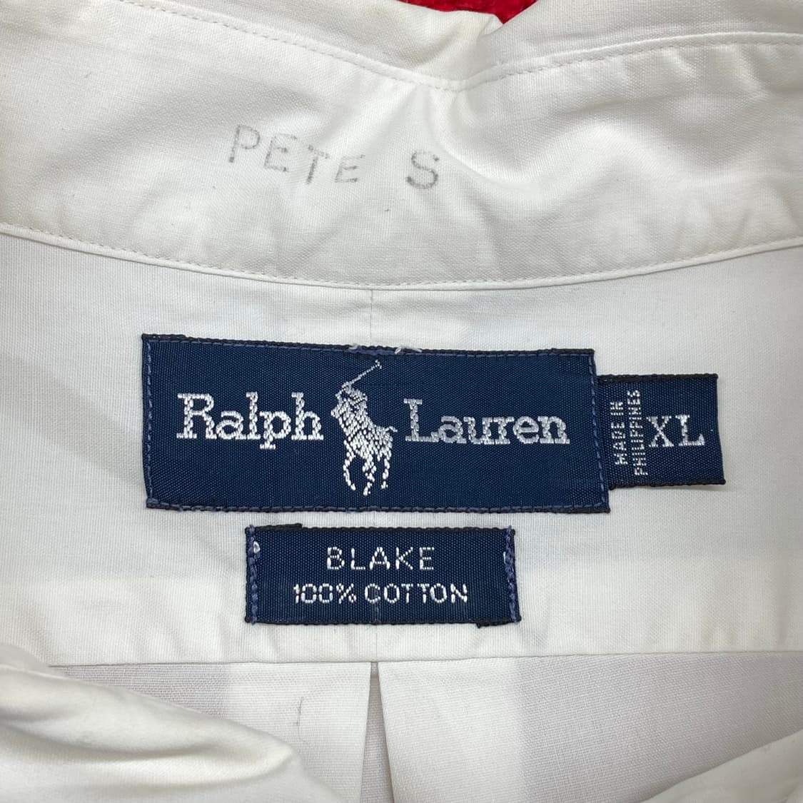미국빈티지 USA 폴로랄프로렌 화이트 반팔셔츠 상품이미지5