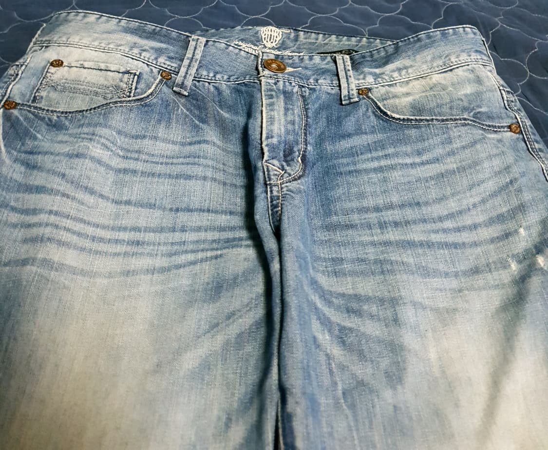 (10s) 빈폴 진 빈티지 에이징워싱 백로고자수 스트레이트 데님팬츠 33 상품이미지2