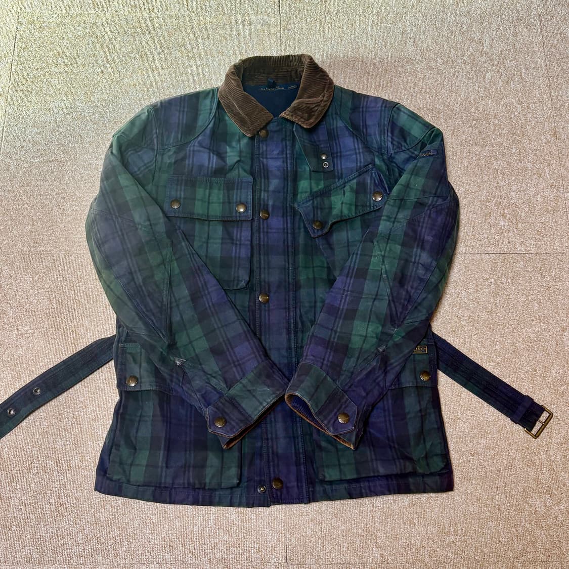 폴로 블랙와치 모터사이클 자켓 M 상품이미지1