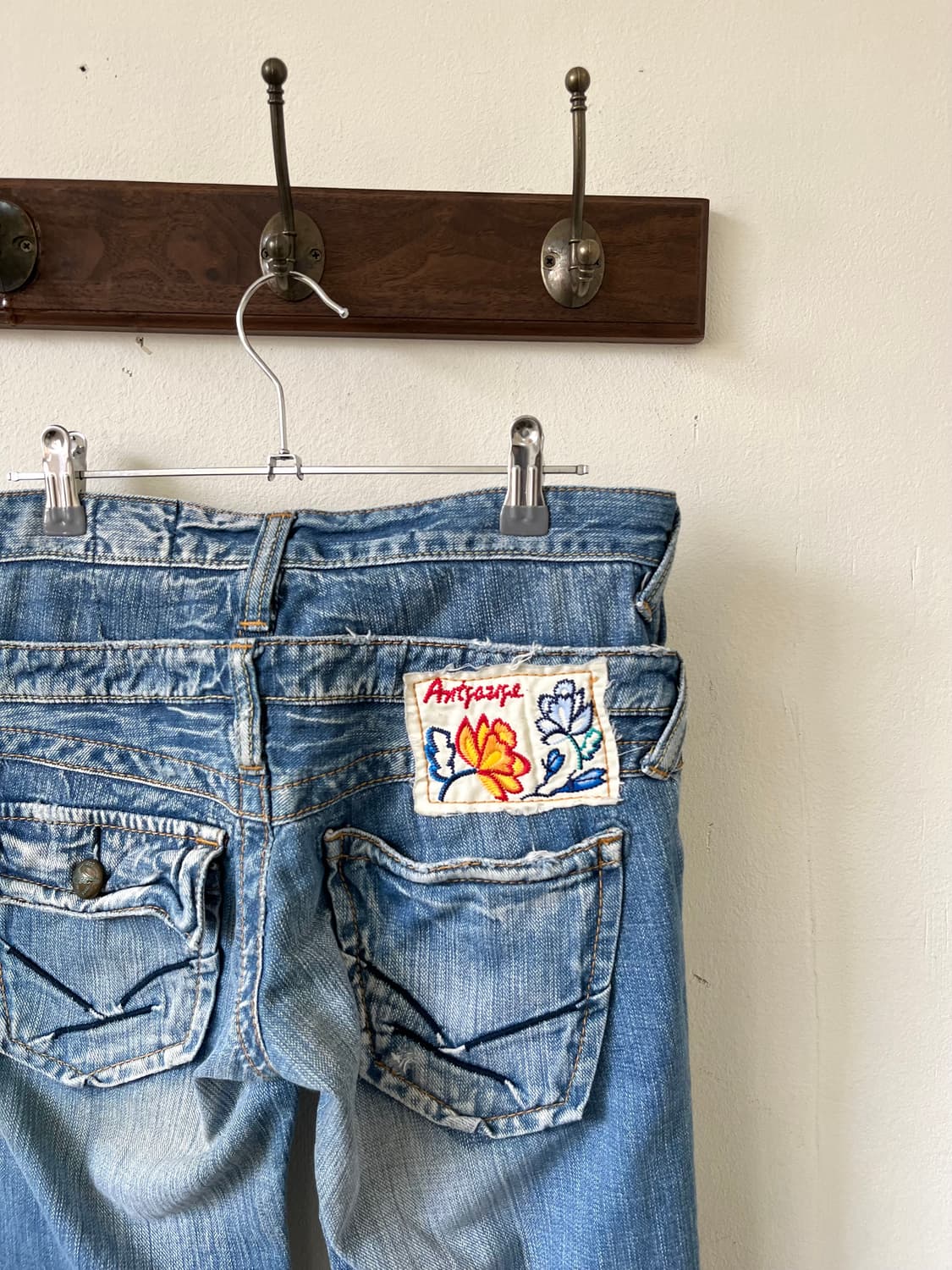 ANTGAUGE 패치 스티치 데님 팬츠 상품이미지4