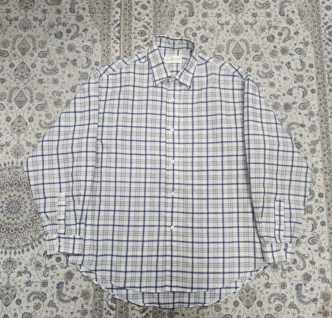 LAFUDGE STORE 시어서커 셔츠 S (크게나옴) (105-110) 상품이미지1