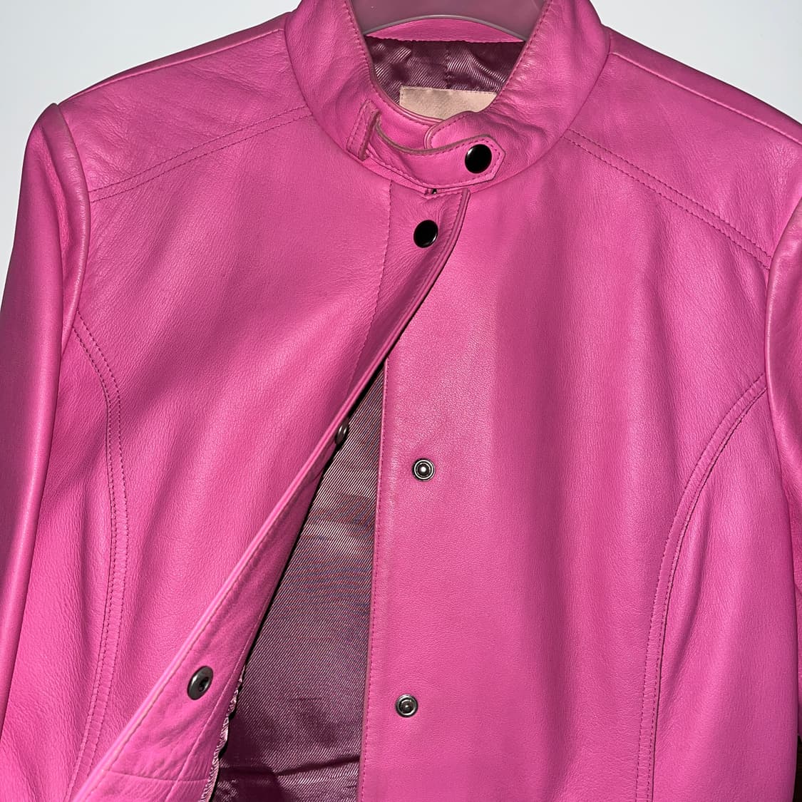 레더자켓 핑크 갸루 상품이미지2