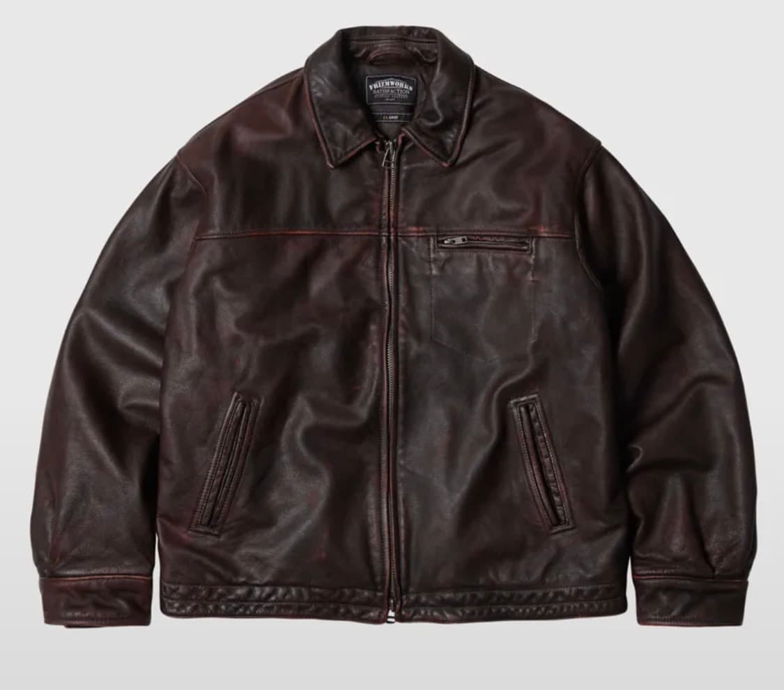 FrizmWORKS DESTROYED COWHIDE LEATHER JAC 상품이미지1