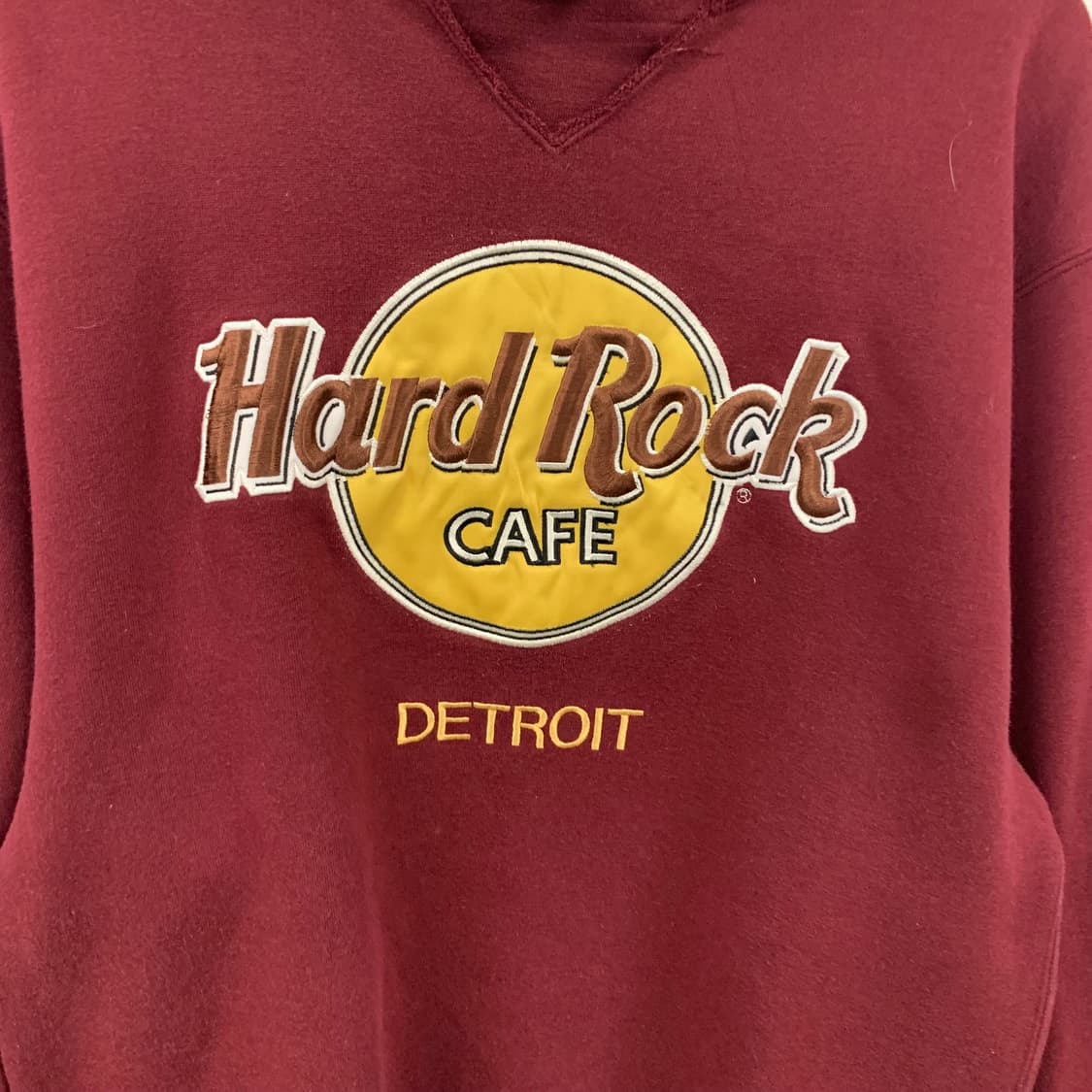 하드락카페 디트로이트 버건디 맨투맨 상품이미지3