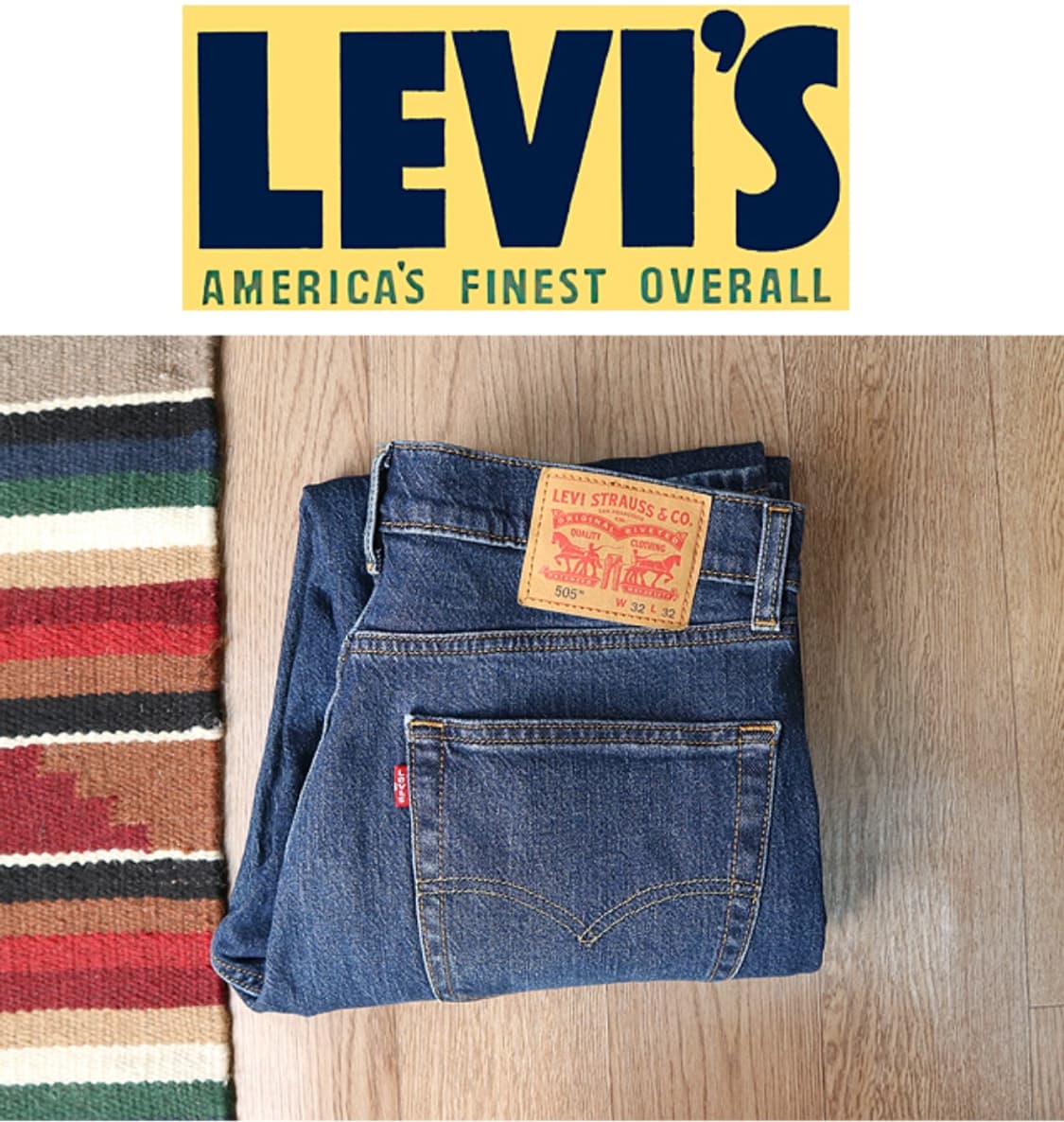 
levis 리바이스 505 워싱 가공 데님 32 상품이미지1