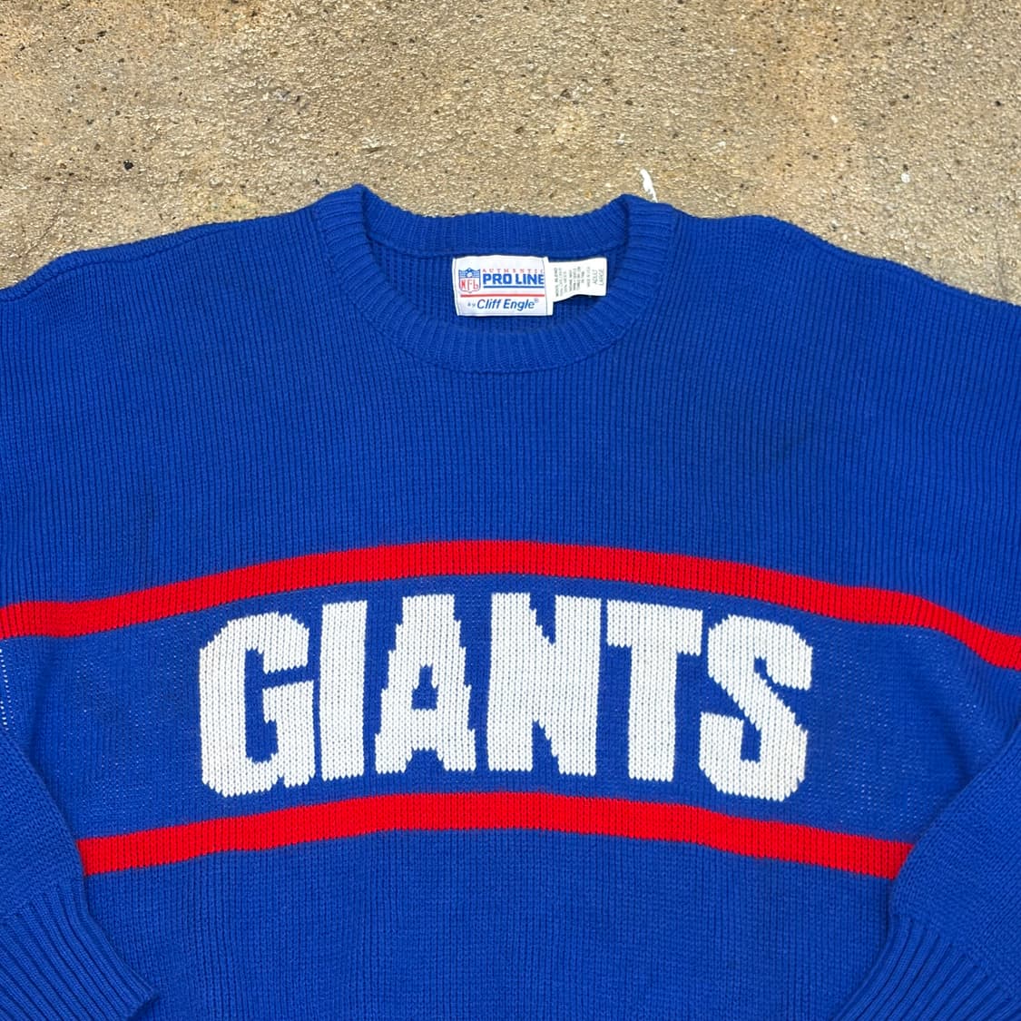 90s Made in USA 빈티지 NFL 뉴욕자이언츠 니트 상품이미지3