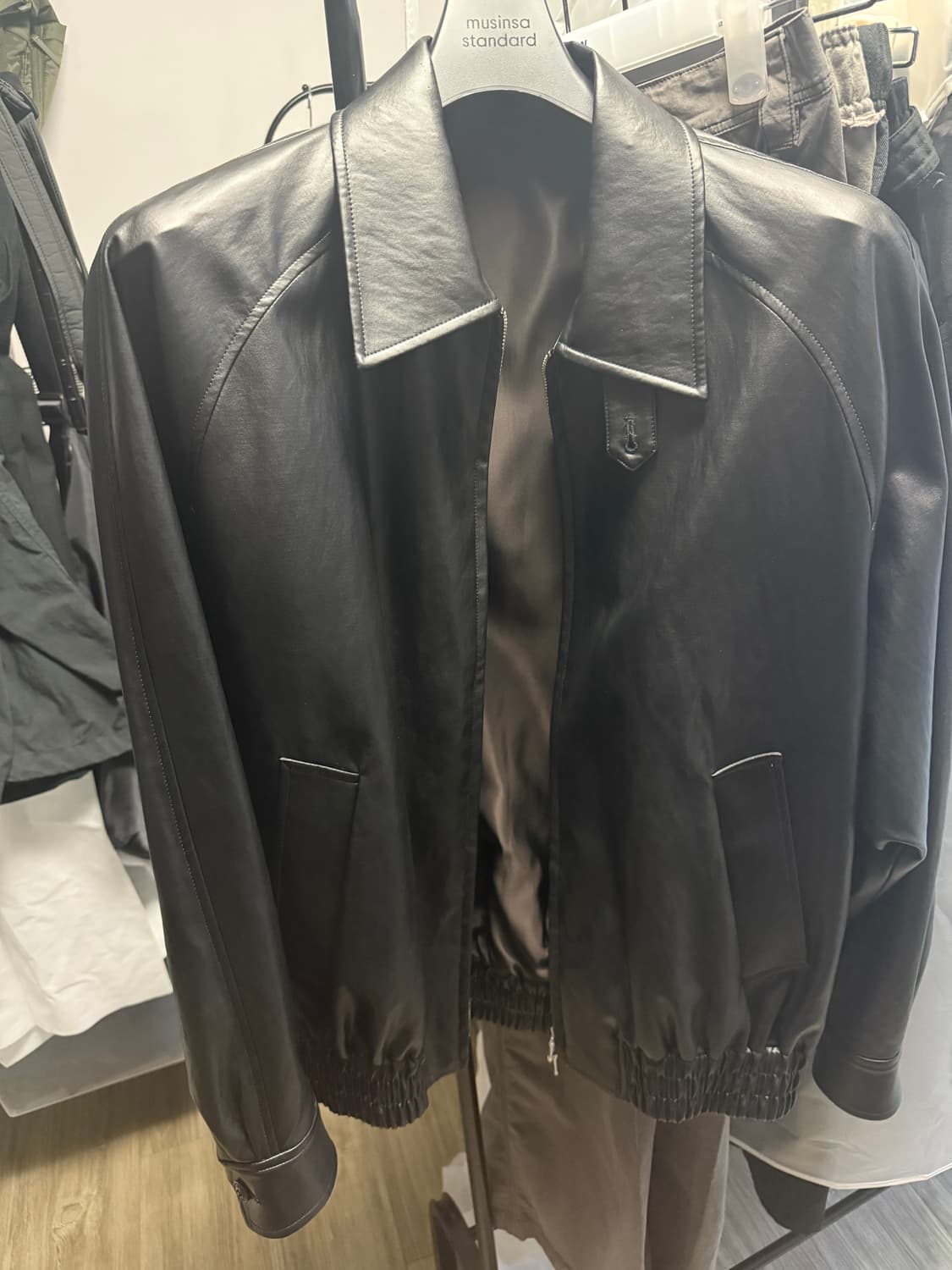 블랭크룸 ARTIFICIAL LEATHER 비건레더자켓 1사이즈 상품이미지1