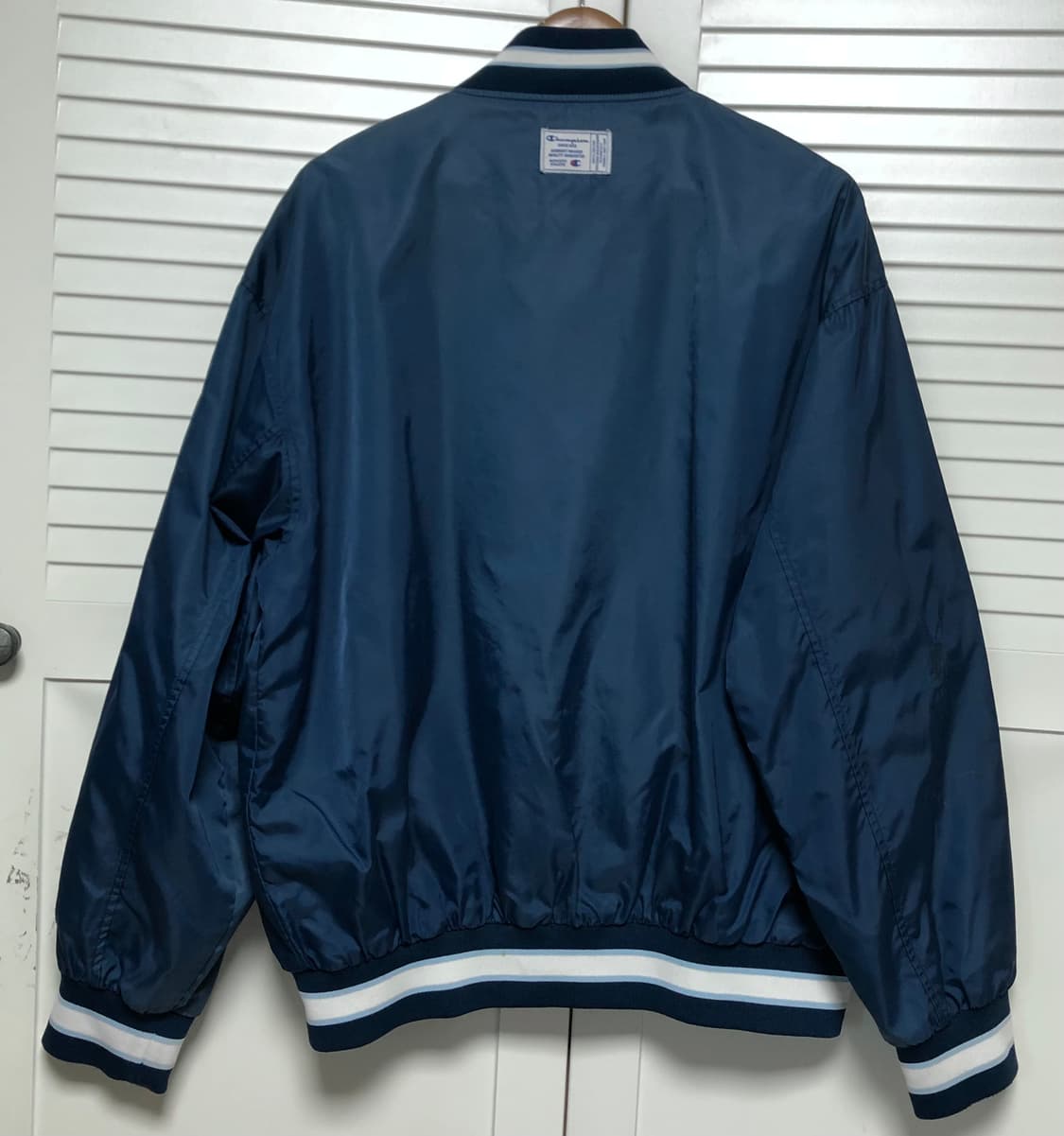 챔피온 USA 바시티 자켓 희귀 네이비 상품이미지4