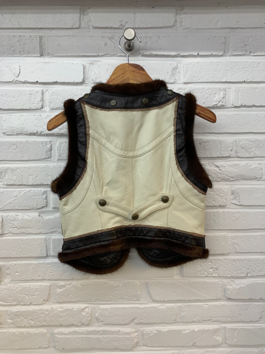 웨스턴 양가죽 밍크 베스트 상품이미지3