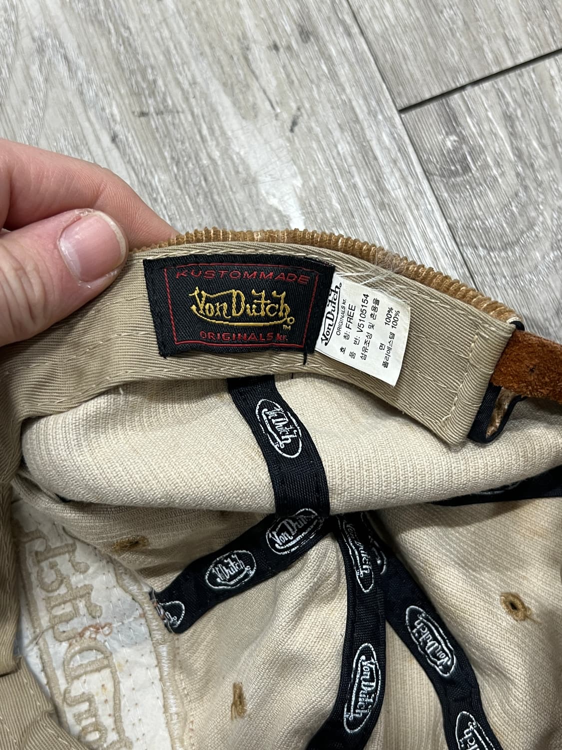 Von Dutch 본더치 코듀로이 볼캡 상품이미지6