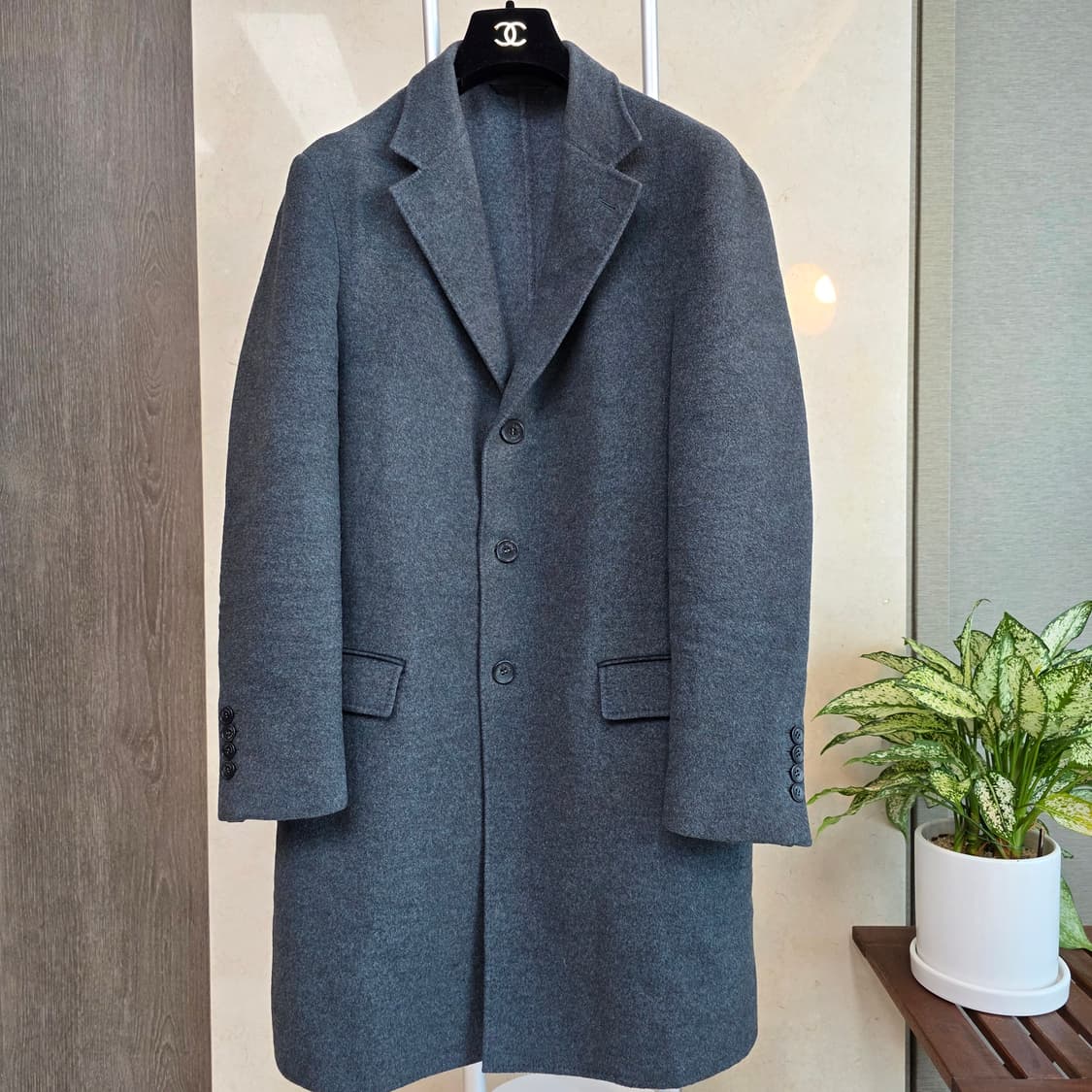 [정품] 로로피아나 캐시미어 100% 코트 (표기 S / M 추천) 상품이미지1