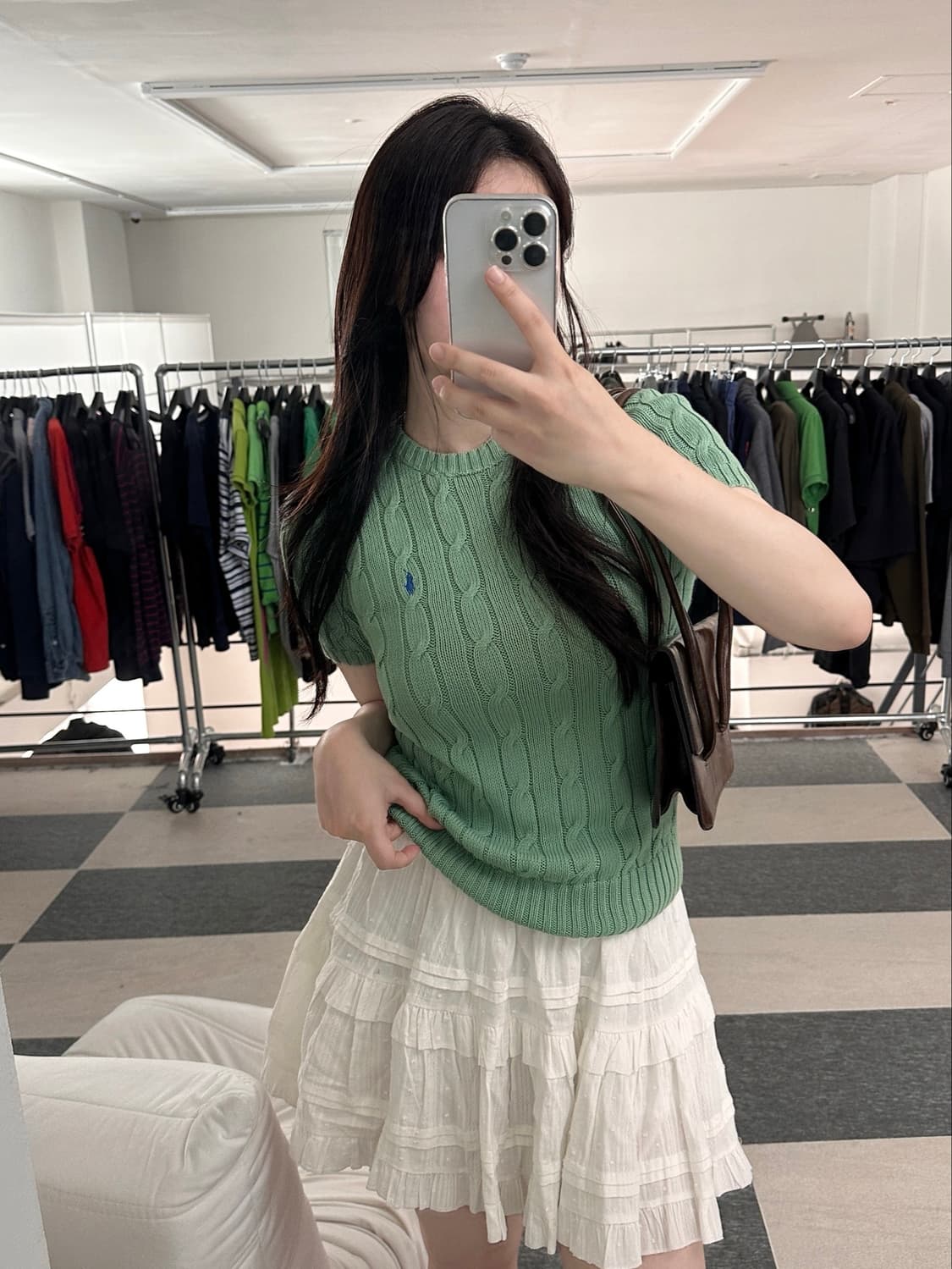 폴로 랄프로렌 피마코튼 케이블 반팔 니트 상품이미지2