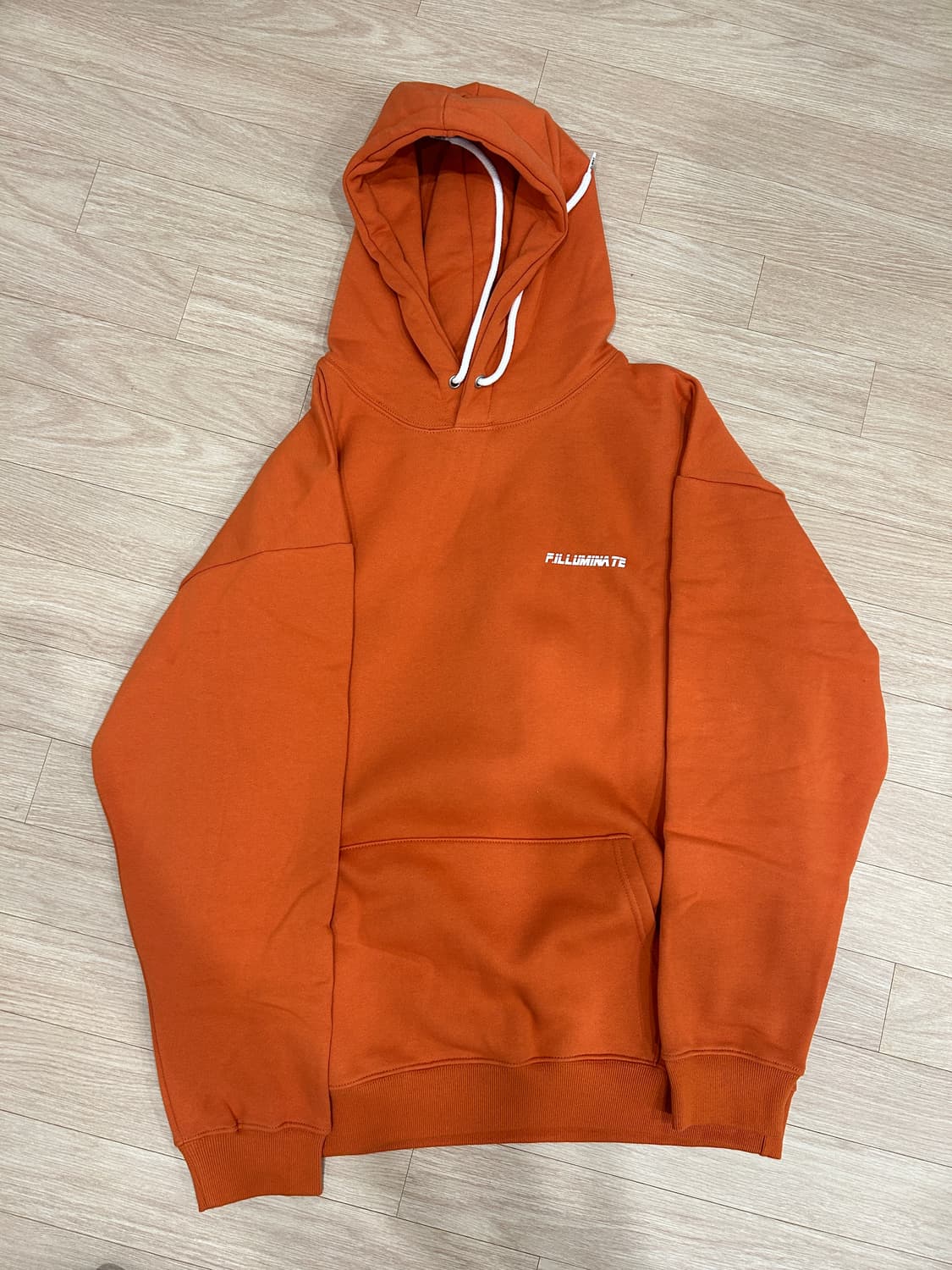 필루미네이트 오렌지 후드티 후드집업 L 상품이미지4