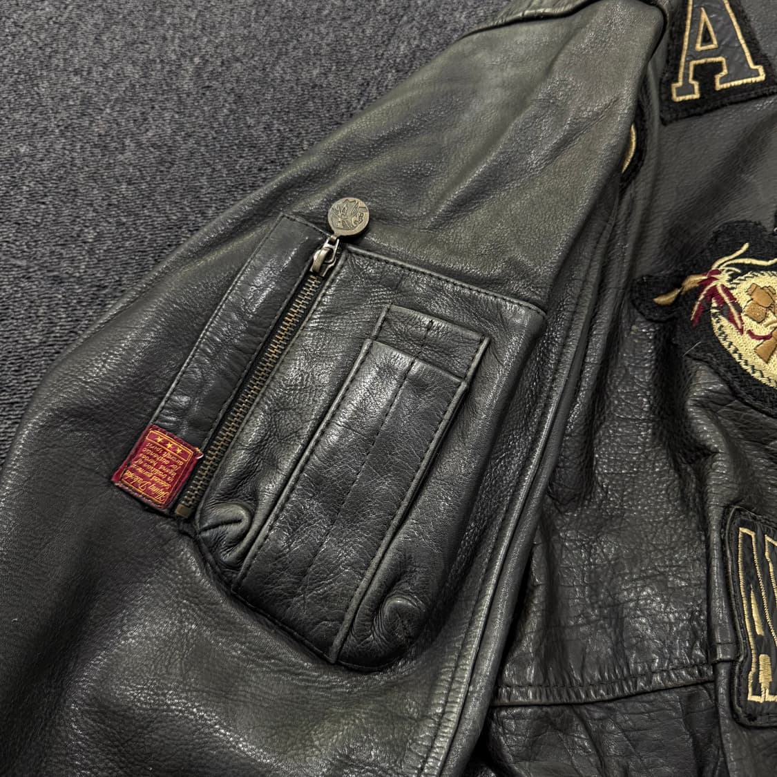 90s DAKOTA American Spirit 레더 자켓 상품이미지5