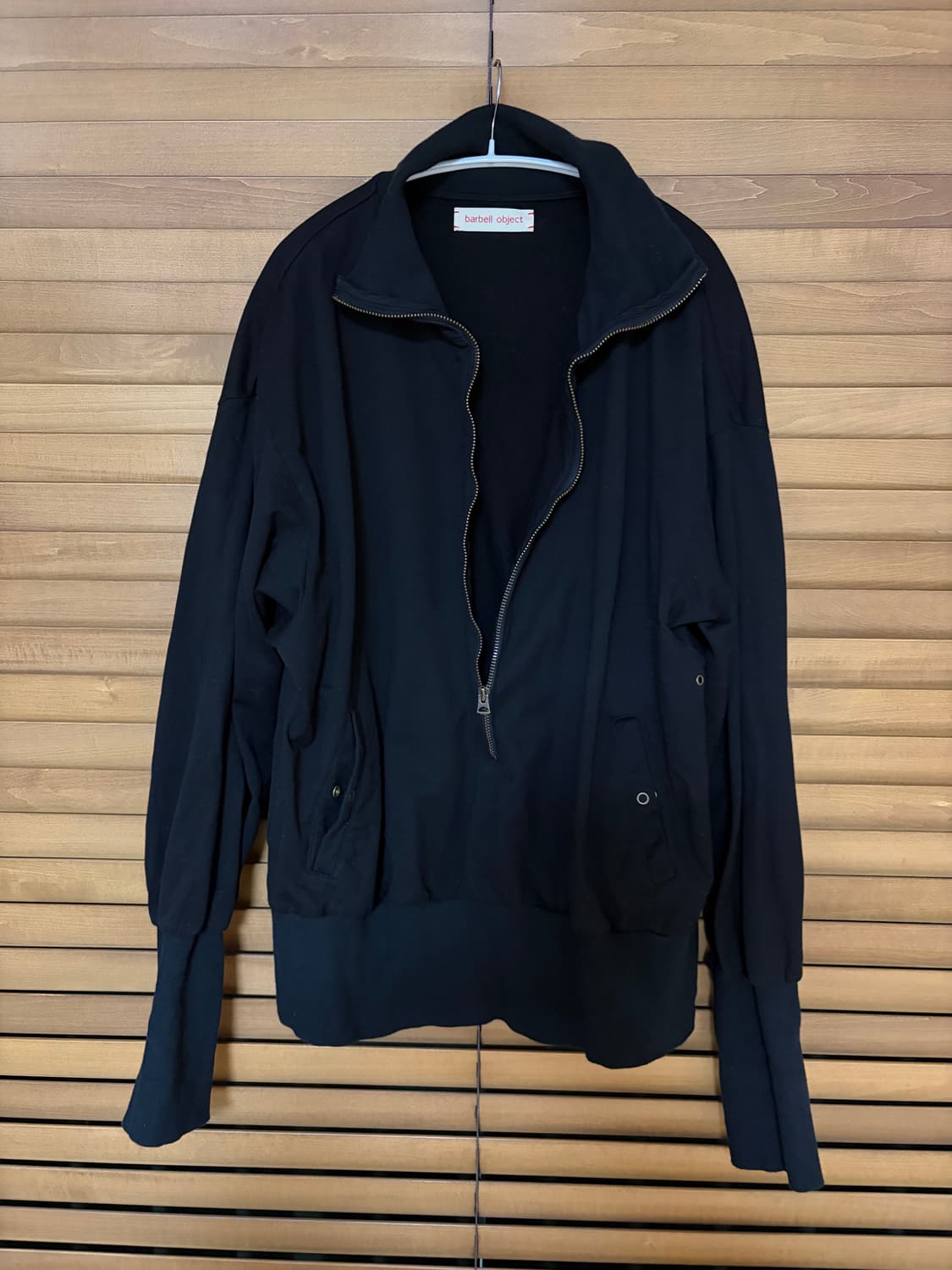 [OS] 바벨 오브젝트 집업 스웻 블랙 상품이미지2